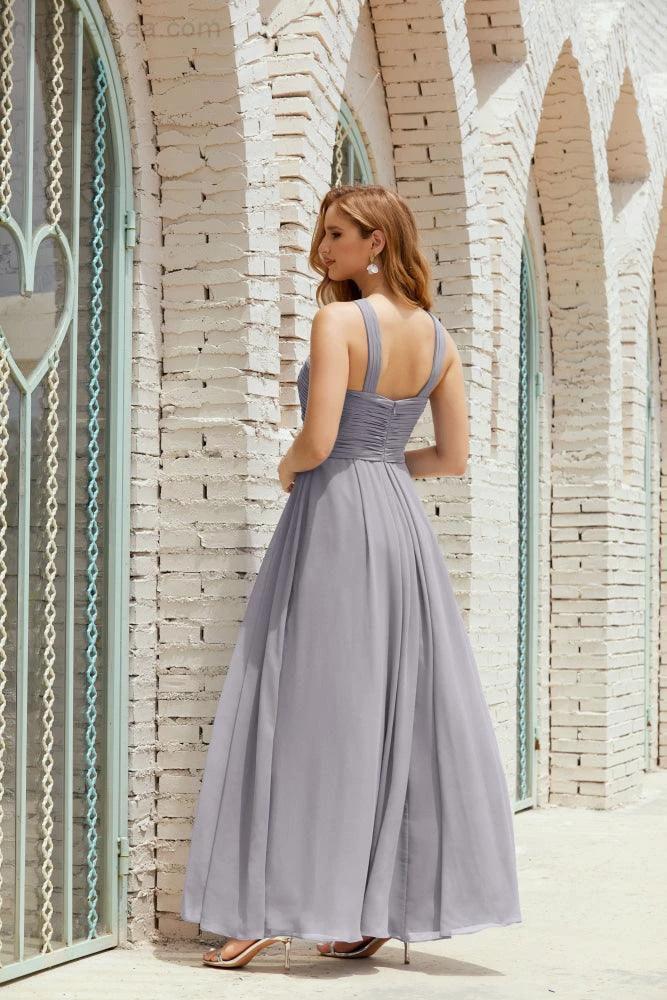 Halter Bridesmaid Dresses Formal Cocktail Prom Gown 28015 - Image 8