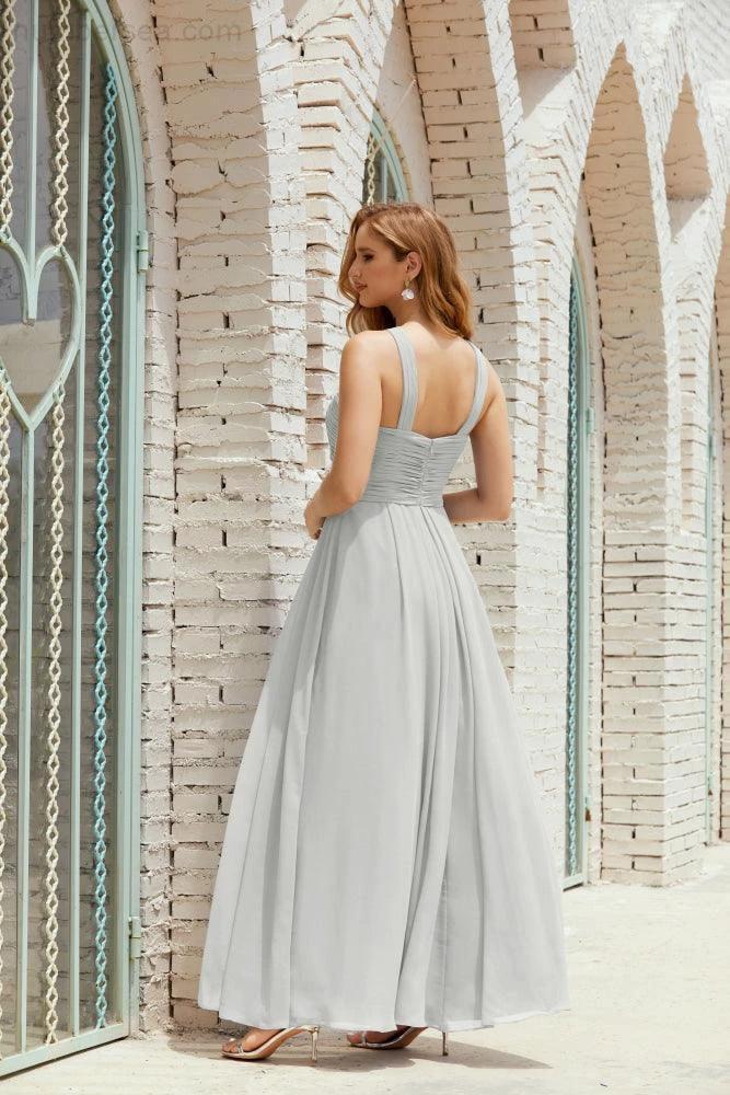 Halter Bridesmaid Dresses Formal Cocktail Prom Gown 28015 - Image 80