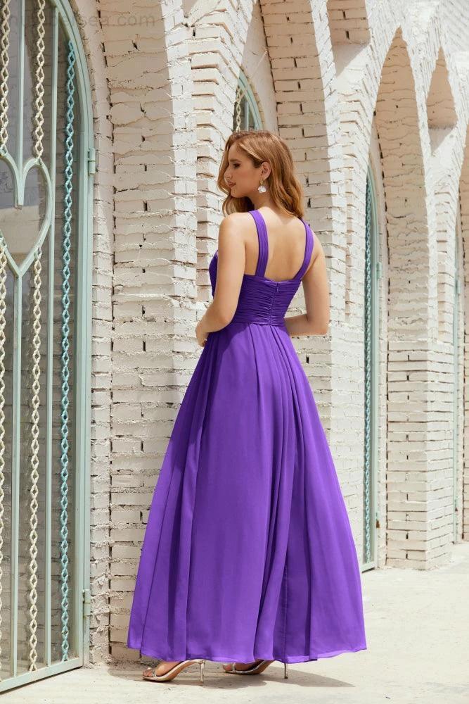 Halter Bridesmaid Dresses Formal Cocktail Prom Gown 28015 - Image 83