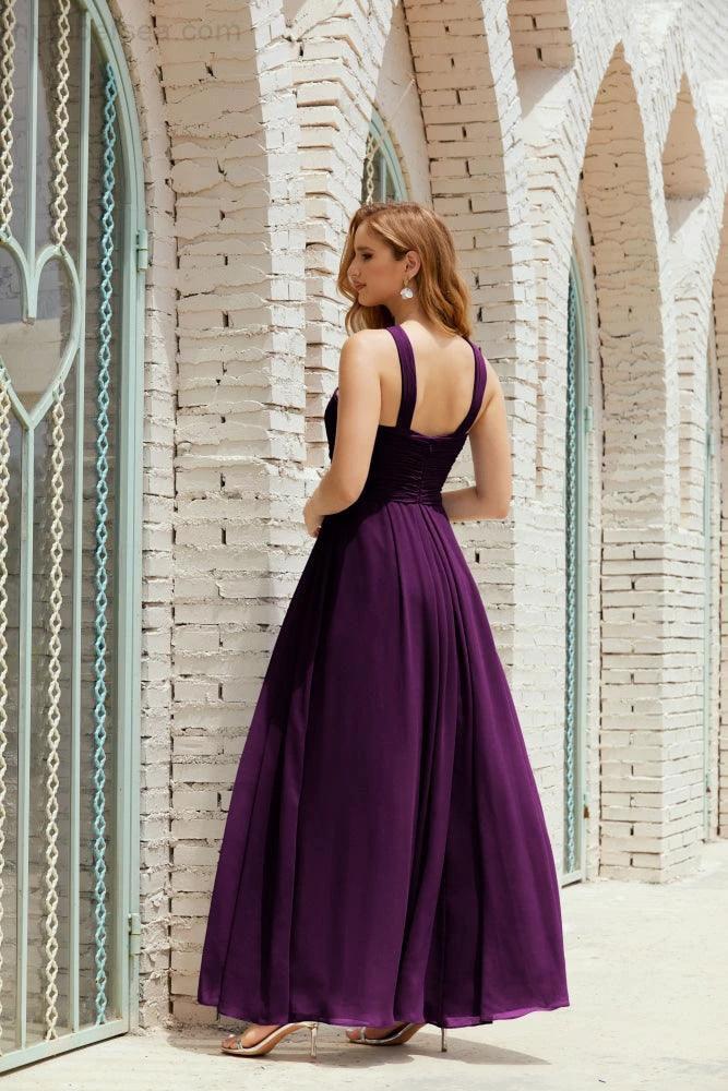 Halter Bridesmaid Dresses Formal Cocktail Prom Gown 28015 - Image 92