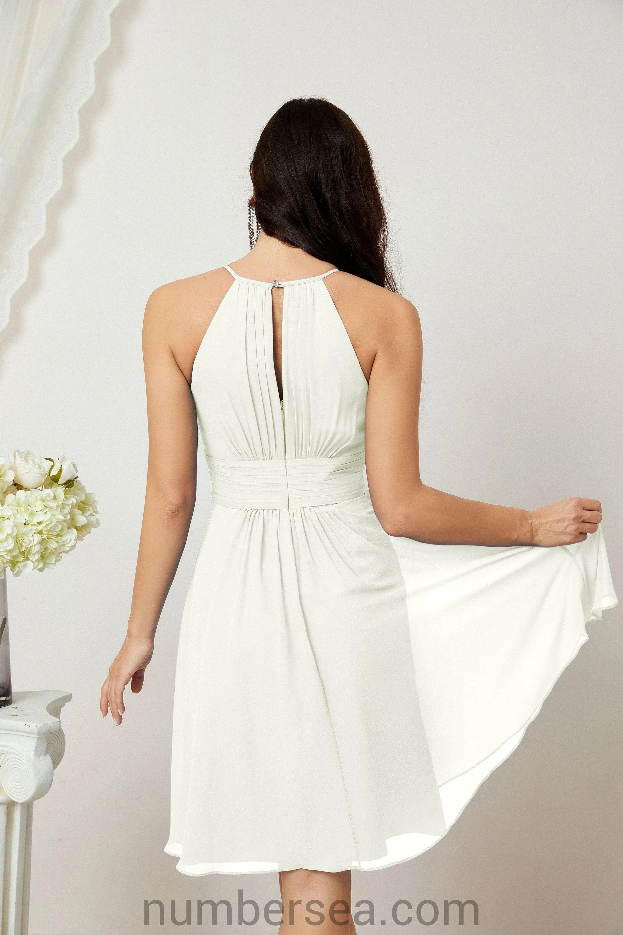 Halter Homecoming Dresses Formal Evening Party Cocktail Dress 28011 - Image 102