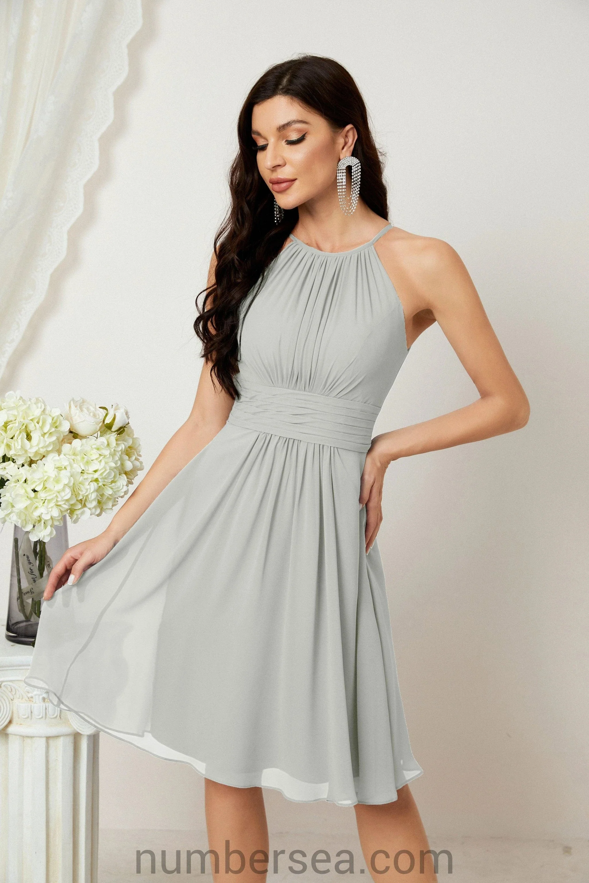 Halter Homecoming Dresses Formal Evening Party Cocktail Dress 28011 - Image 107