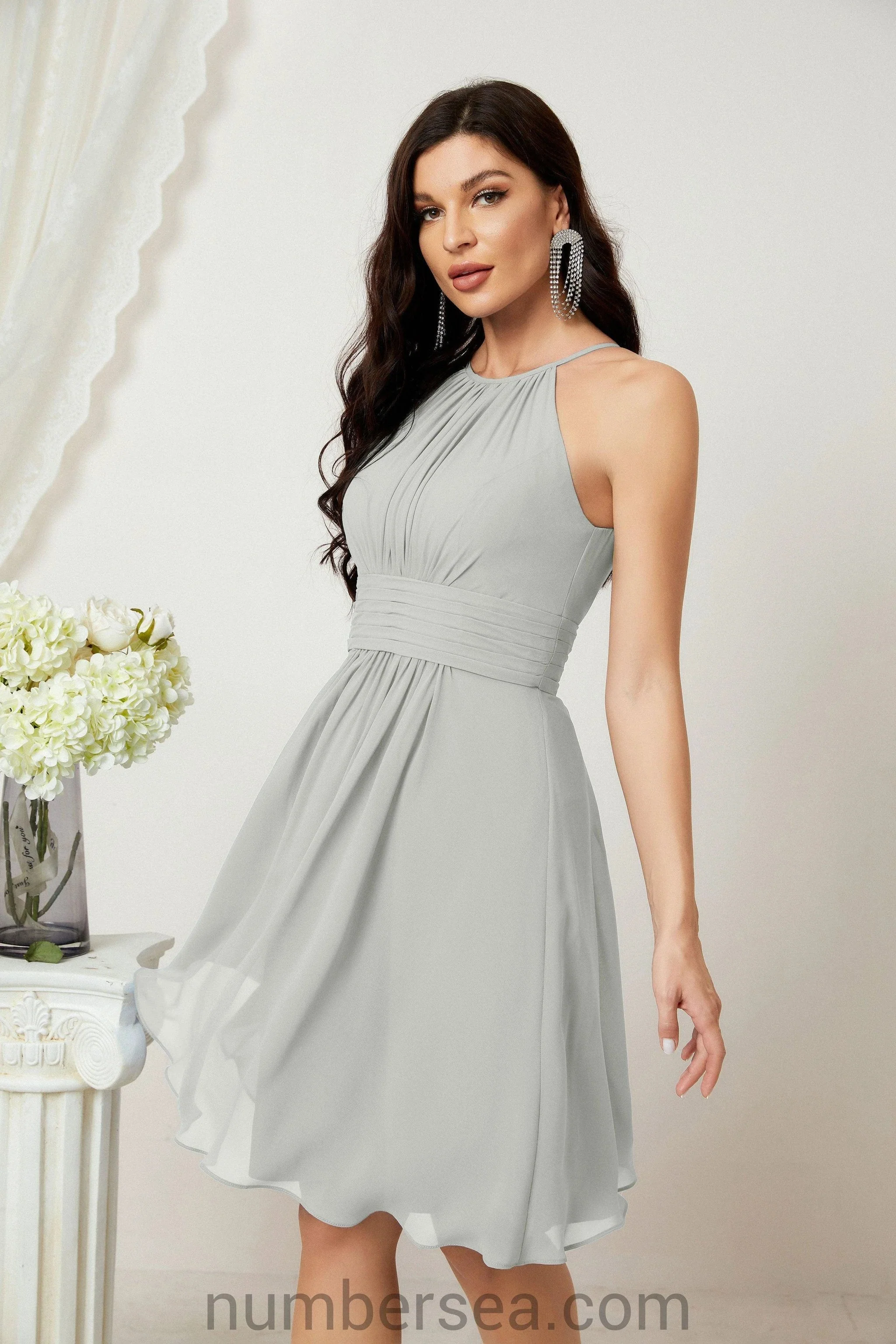 Halter Homecoming Dresses Formal Evening Party Cocktail Dress 28011 - Image 108