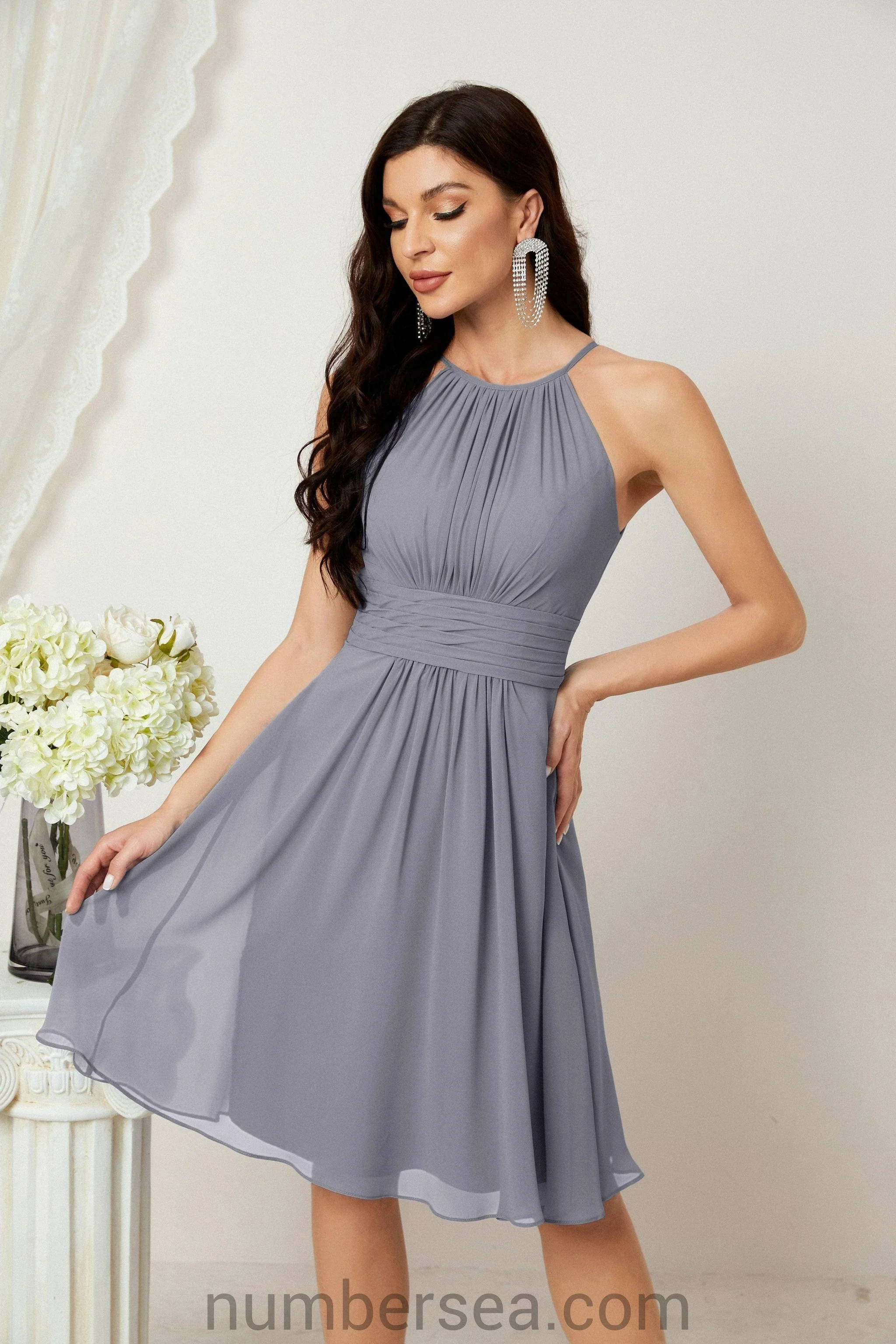 Halter Homecoming Dresses Formal Evening Party Cocktail Dress 28011 - Image 11