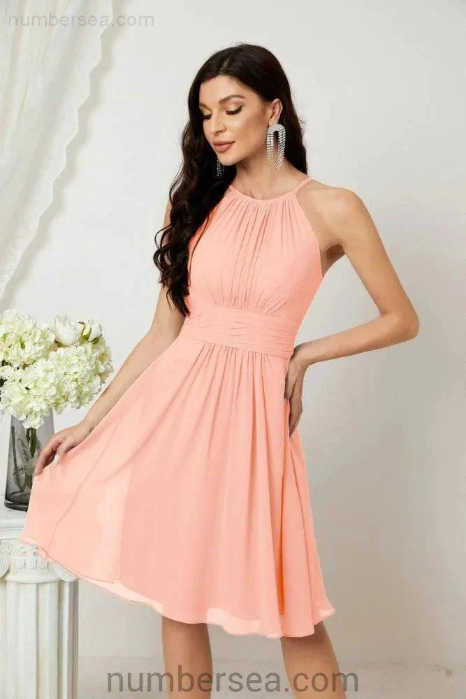 Halter Homecoming Dresses Formal Evening Party Cocktail Dress 28011 - Image 115