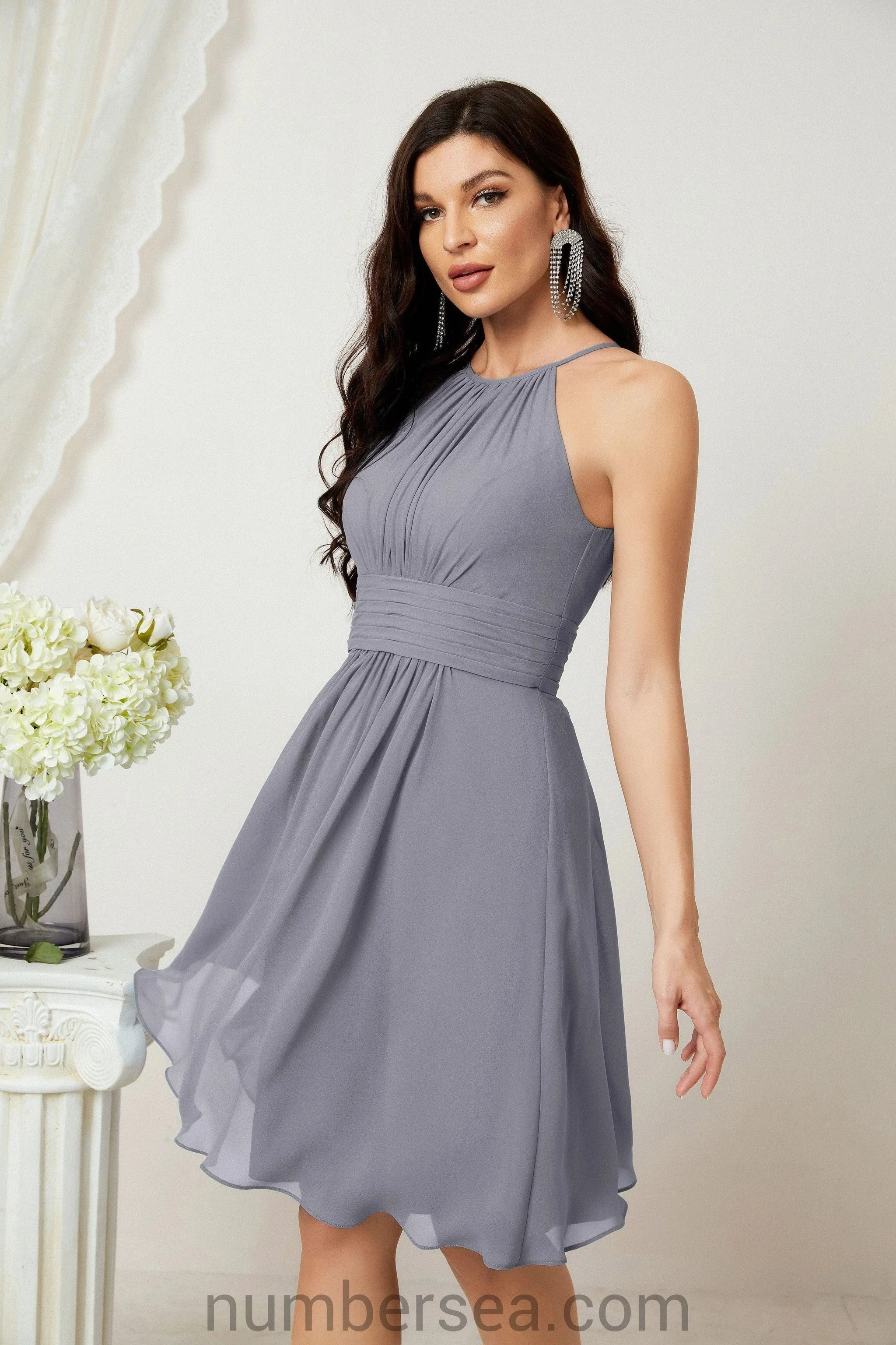 Halter Homecoming Dresses Formal Evening Party Cocktail Dress 28011 - Image 12
