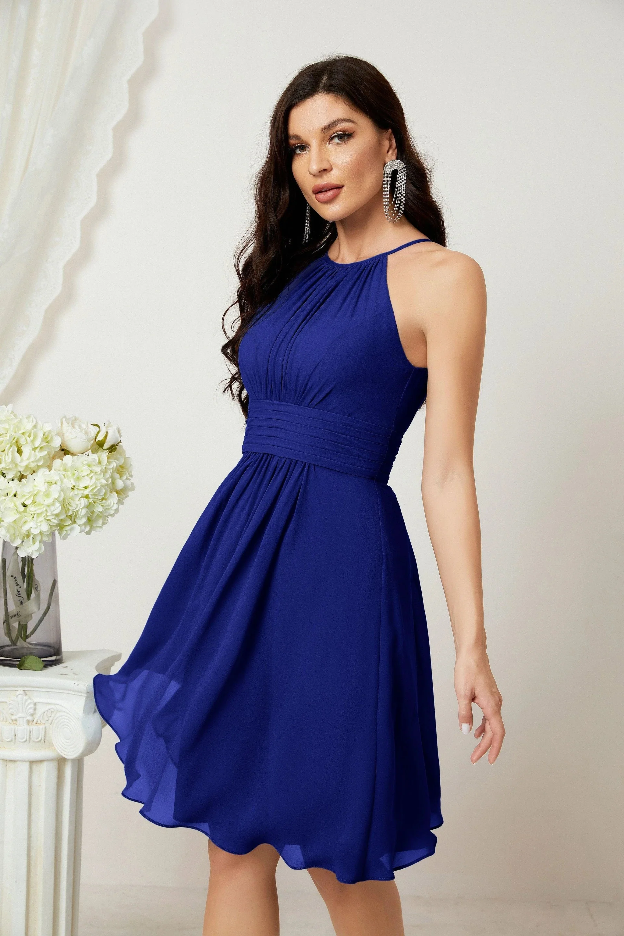 Halter Homecoming Dresses Formal Evening Party Cocktail Dress 28011 - Image 148
