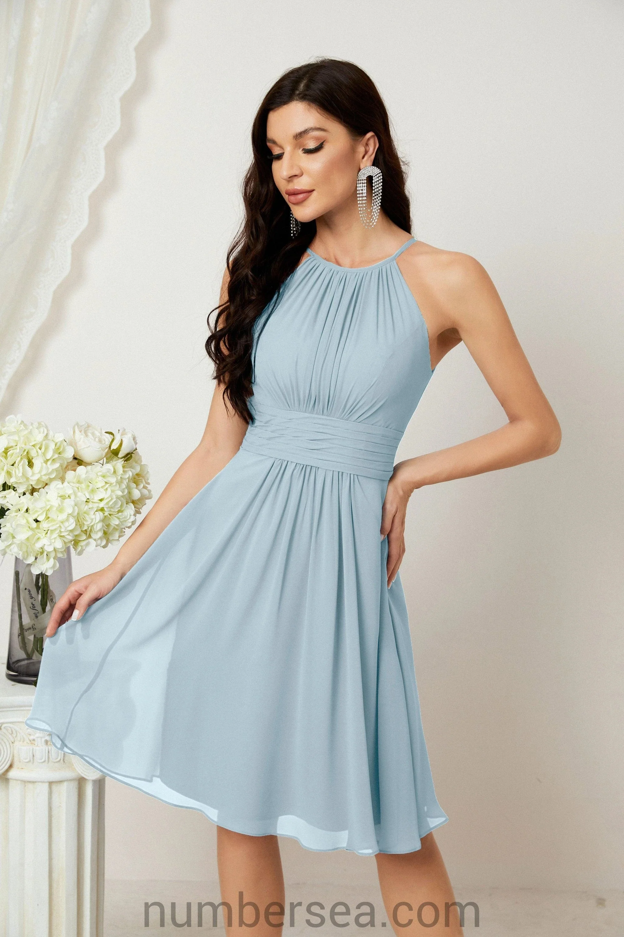 Halter Homecoming Dresses Formal Evening Party Cocktail Dress 28011 - Image 15