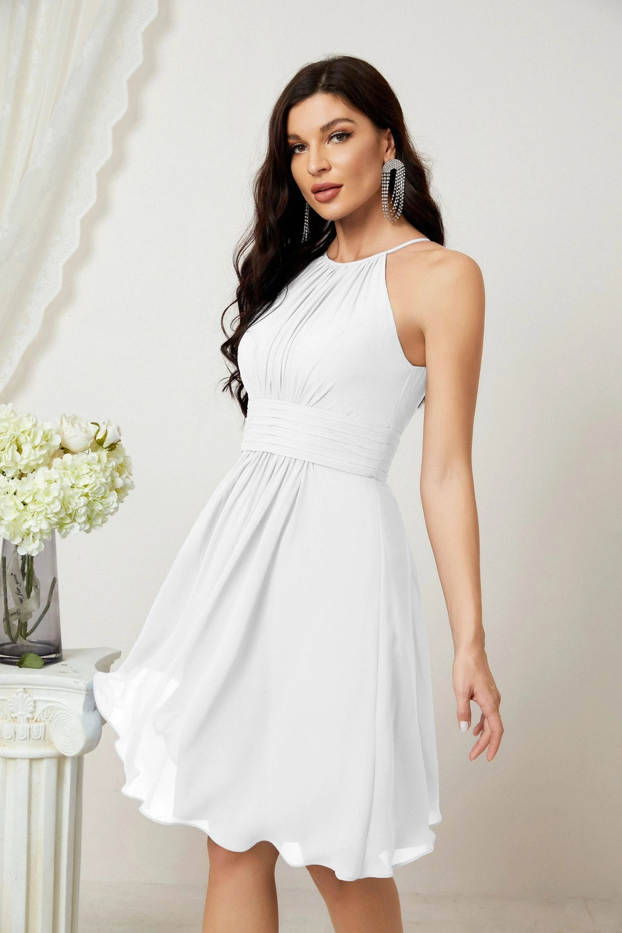 Halter Homecoming Dresses Formal Evening Party Cocktail Dress 28011 - Image 168