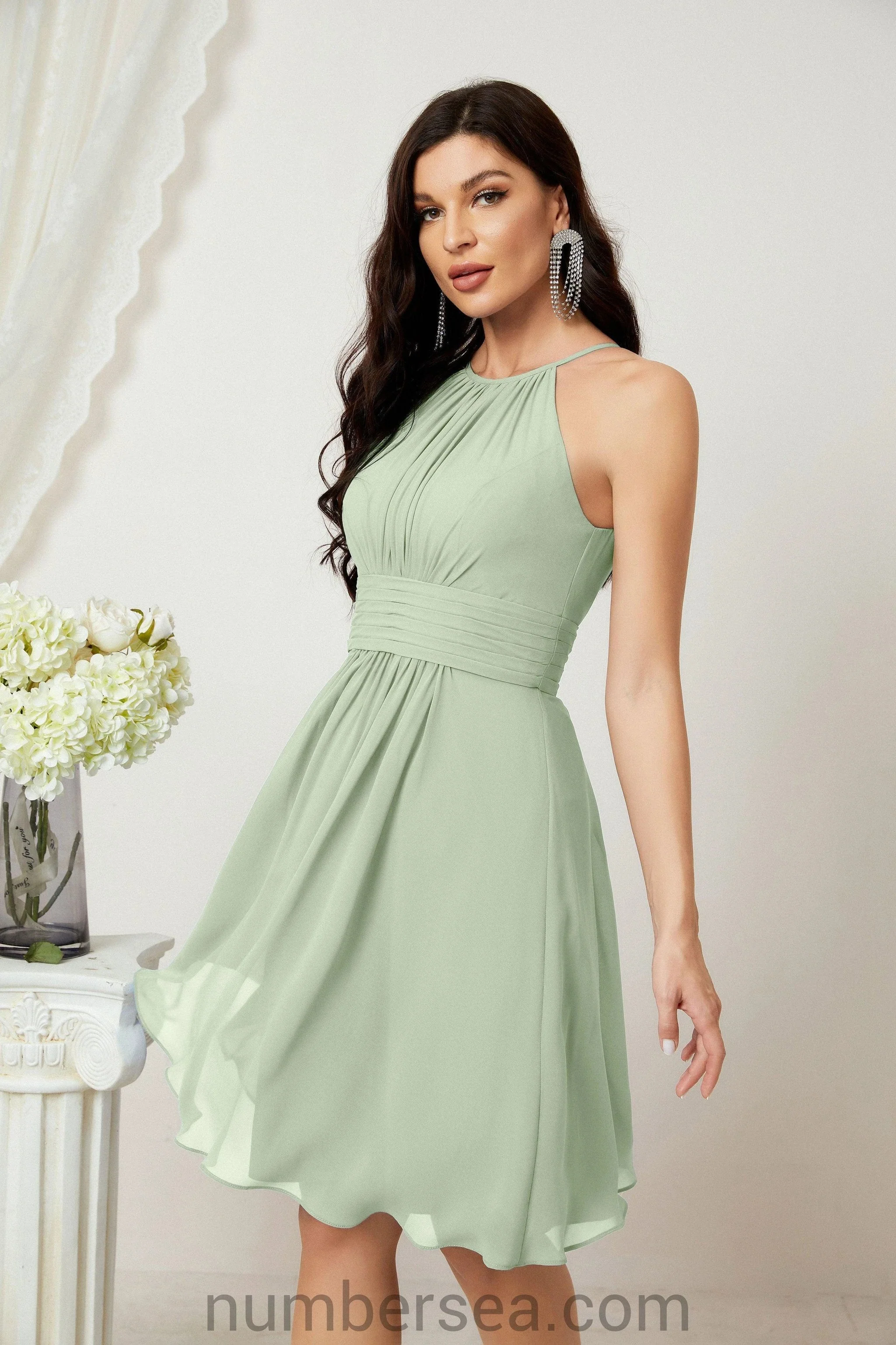 Halter Homecoming Dresses Formal Evening Party Cocktail Dress 28011 - Image 20