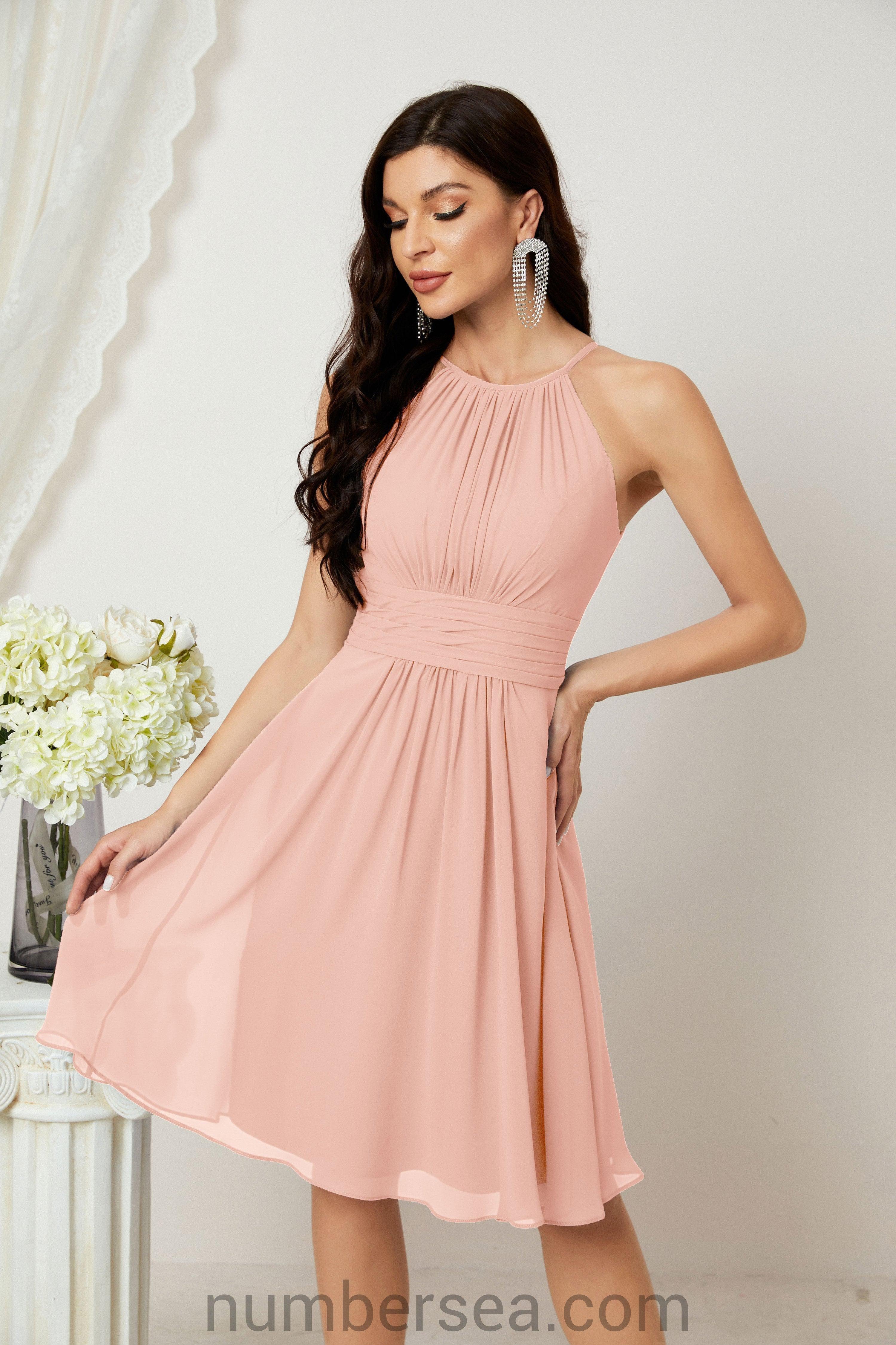 Halter Homecoming Dresses Formal Evening Party Cocktail Dress 28011 - Image 35