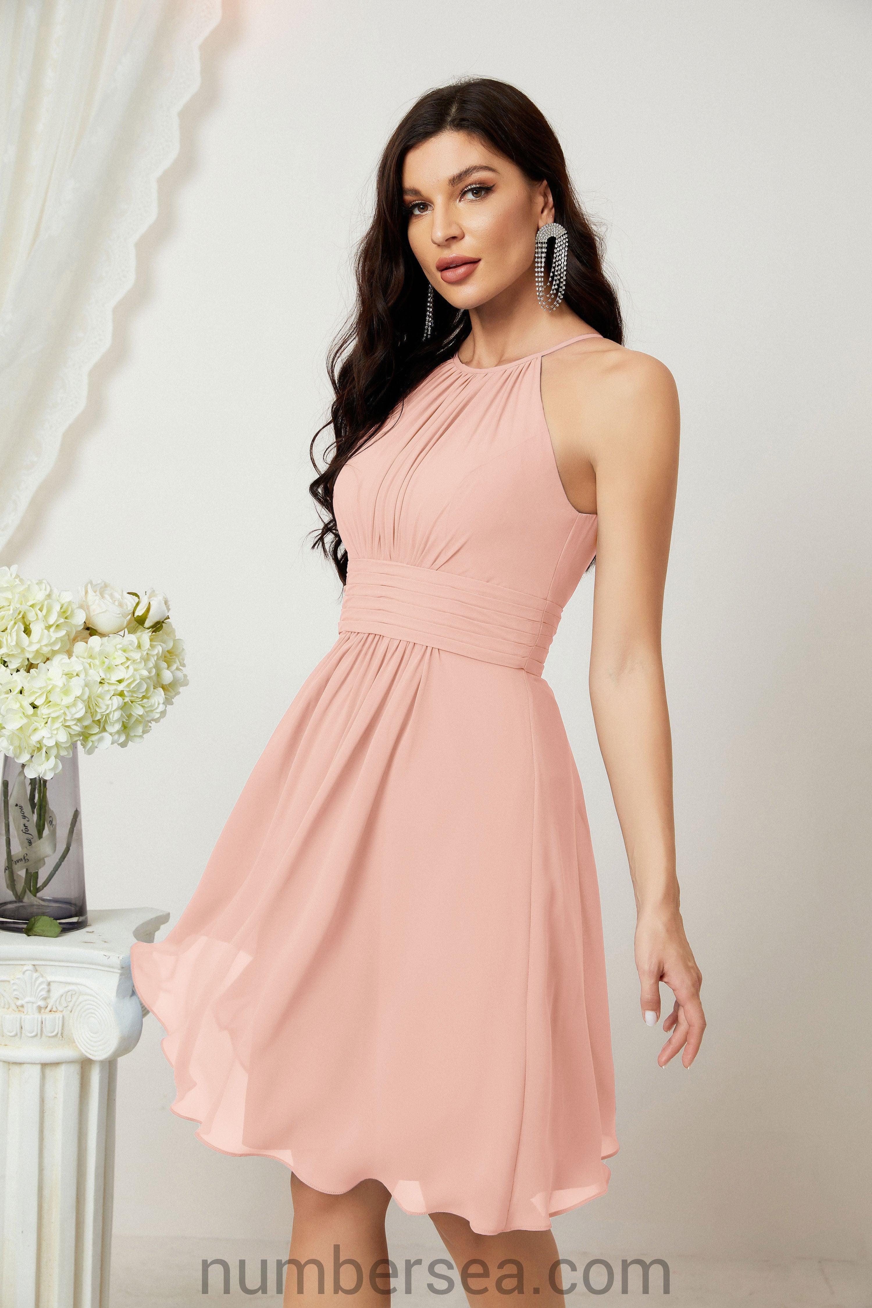 Halter Homecoming Dresses Formal Evening Party Cocktail Dress 28011 - Image 36