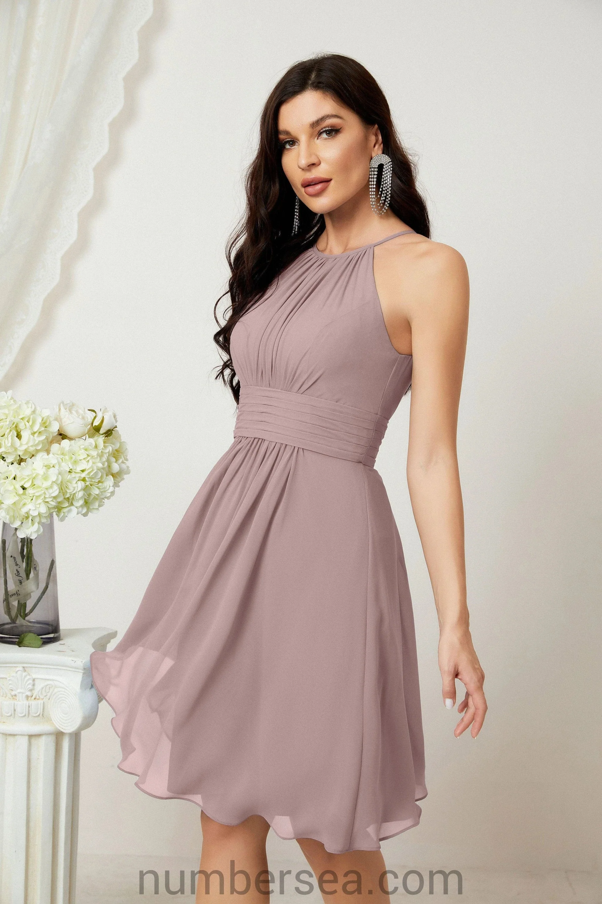 Halter Homecoming Dresses Formal Evening Party Cocktail Dress 28011 - Image 4