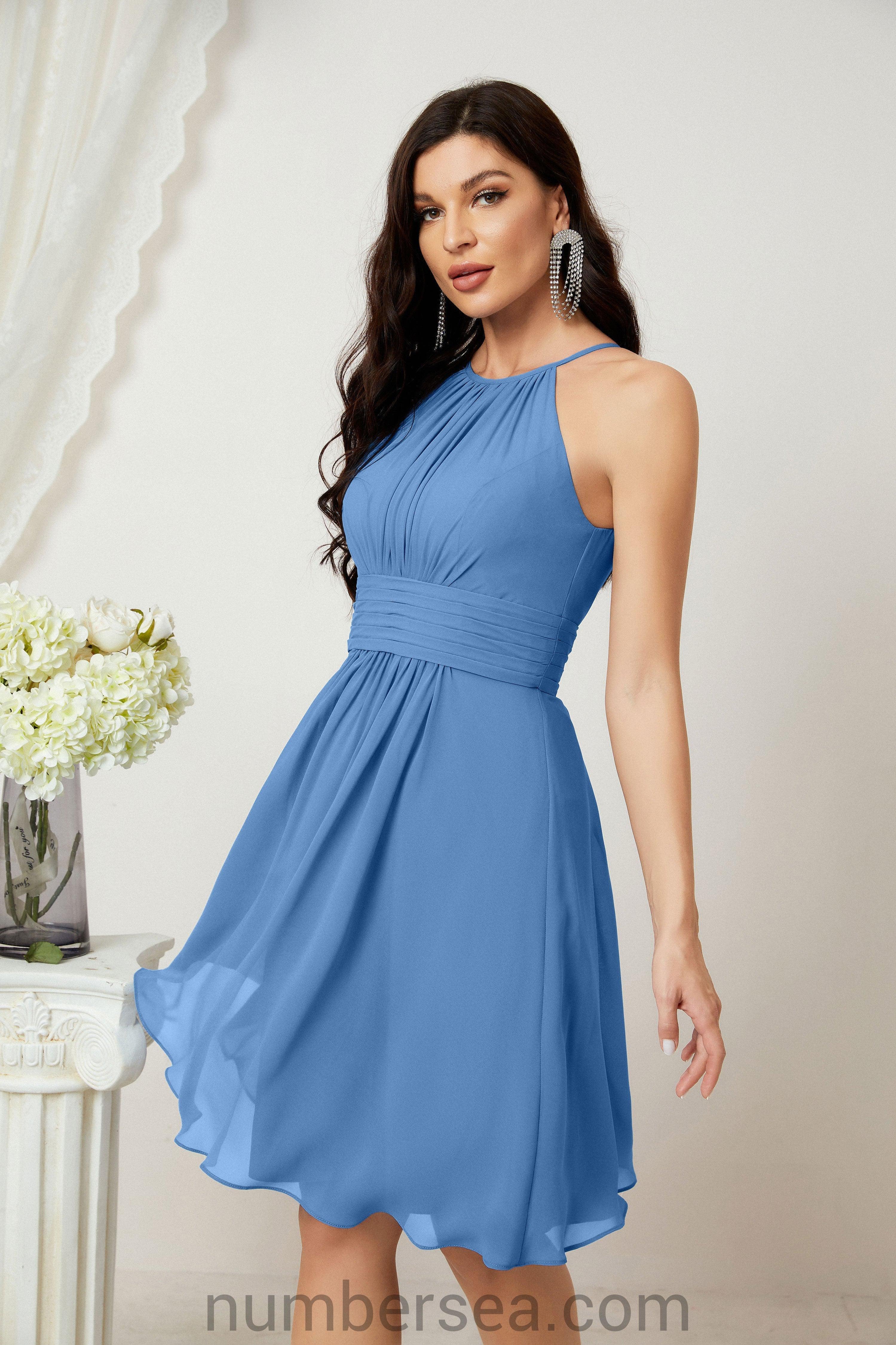 Halter Homecoming Dresses Formal Evening Party Cocktail Dress 28011 - Image 40