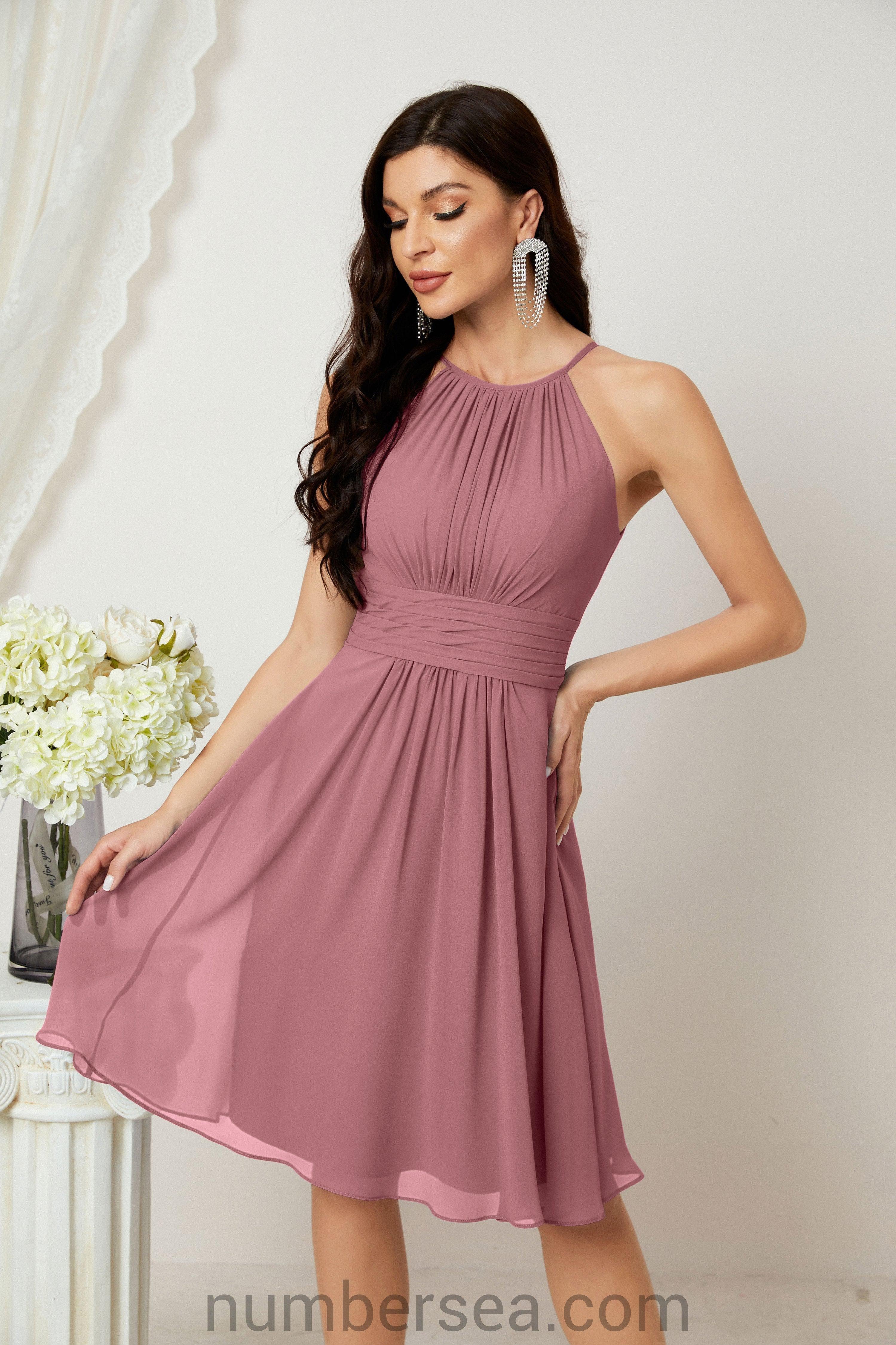 Halter Homecoming Dresses Formal Evening Party Cocktail Dress 28011 - Image 43