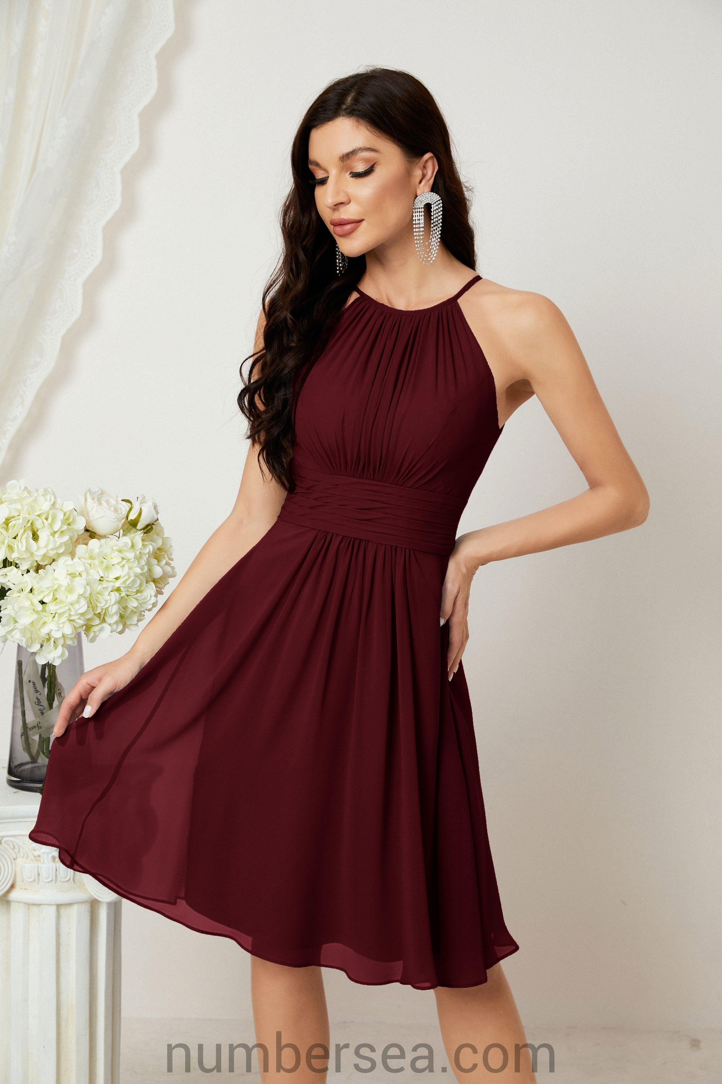 Halter Homecoming Dresses Formal Evening Party Cocktail Dress 28011 - Image 47