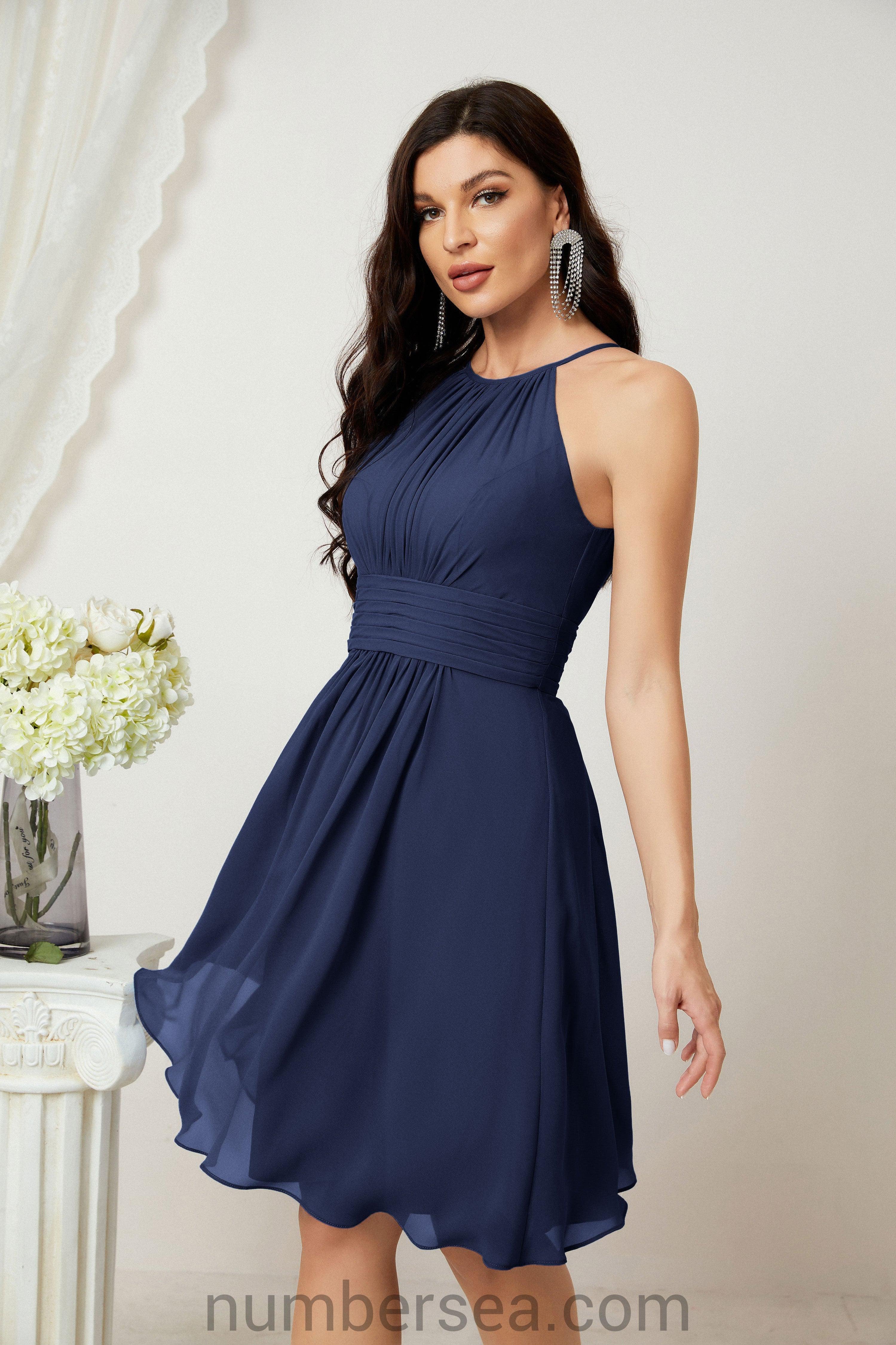 Halter Homecoming Dresses Formal Evening Party Cocktail Dress 28011 - Image 52