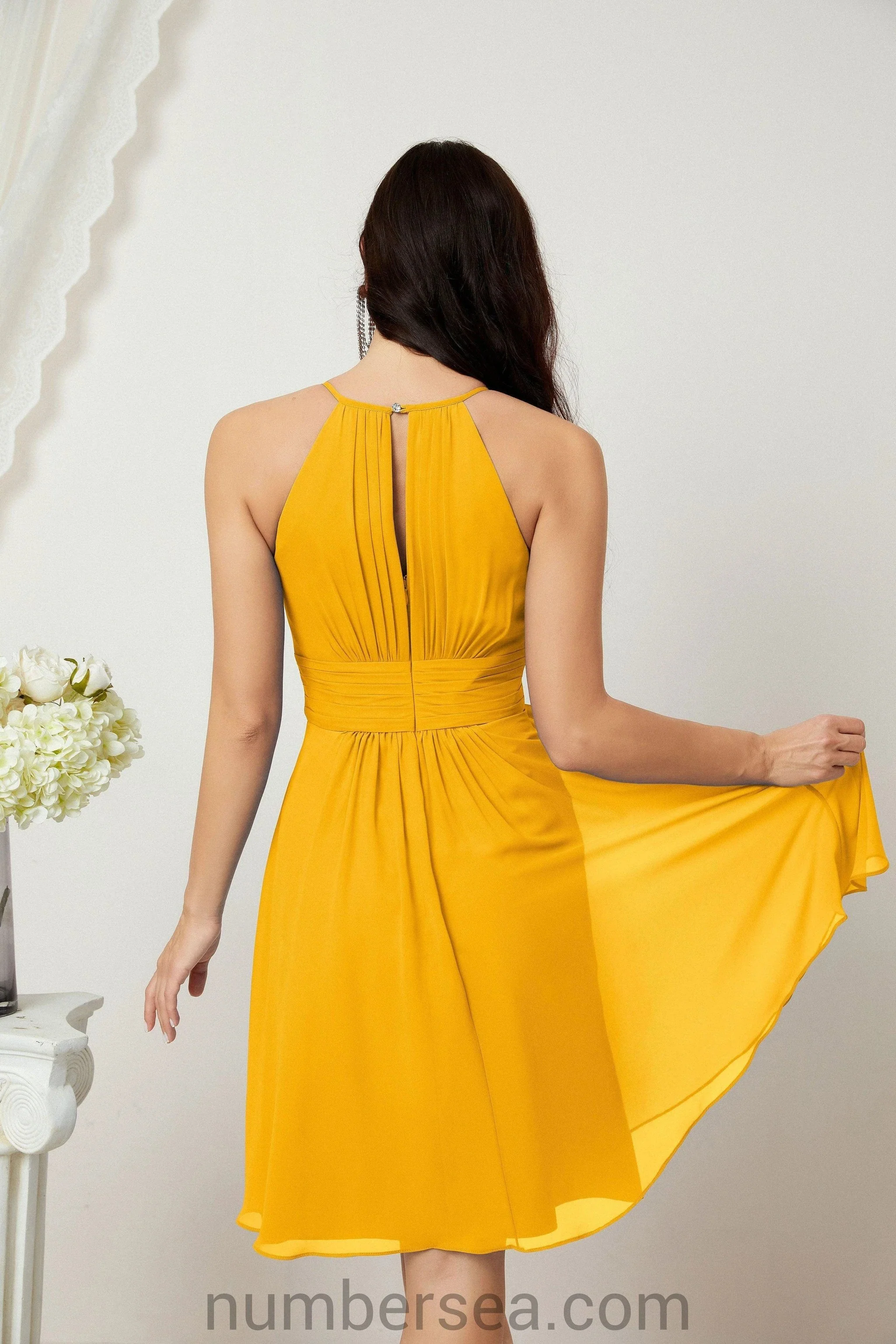 Halter Homecoming Dresses Formal Evening Party Cocktail Dress 28011 - Image 6