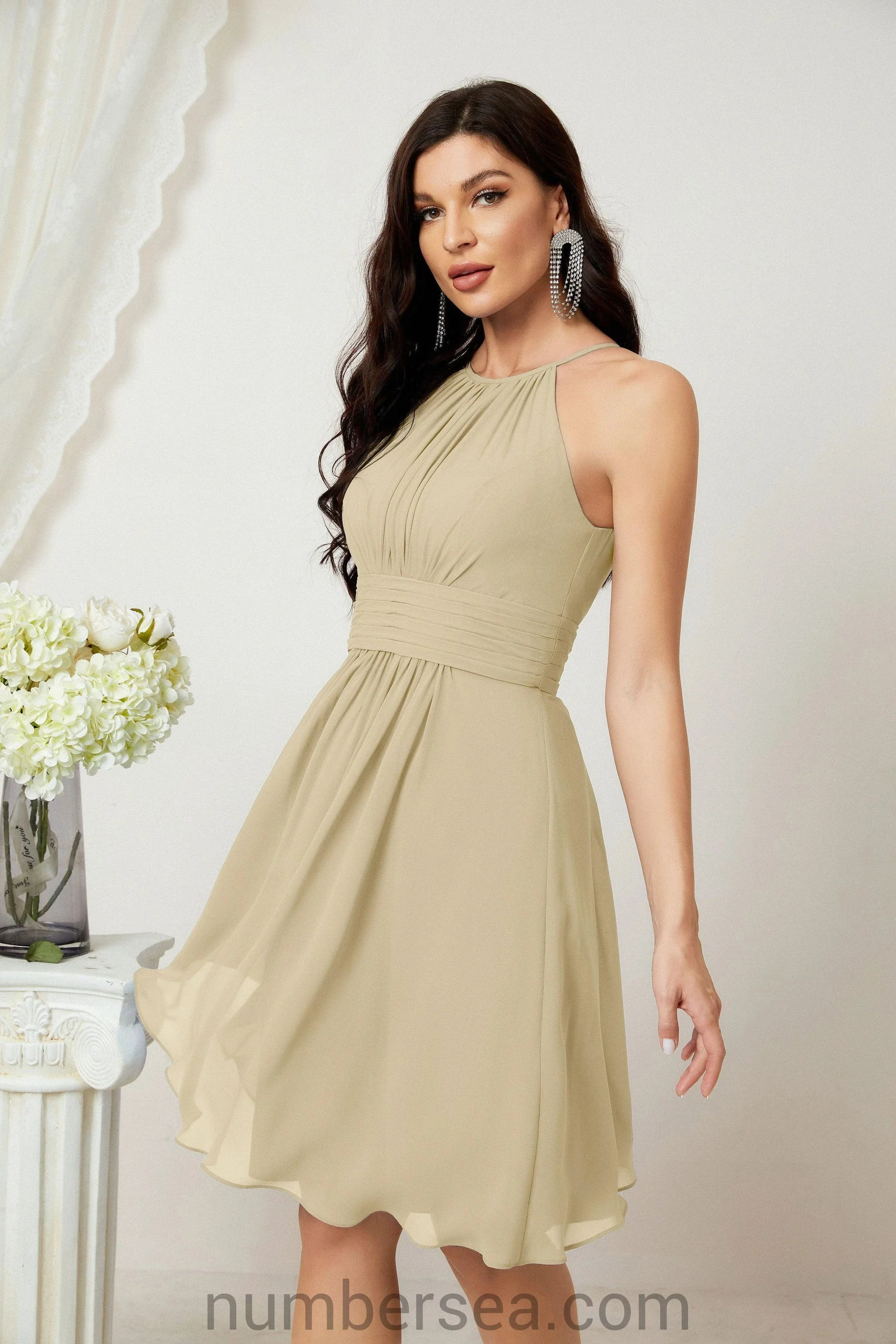 Halter Homecoming Dresses Formal Evening Party Cocktail Dress 28011 - Image 64