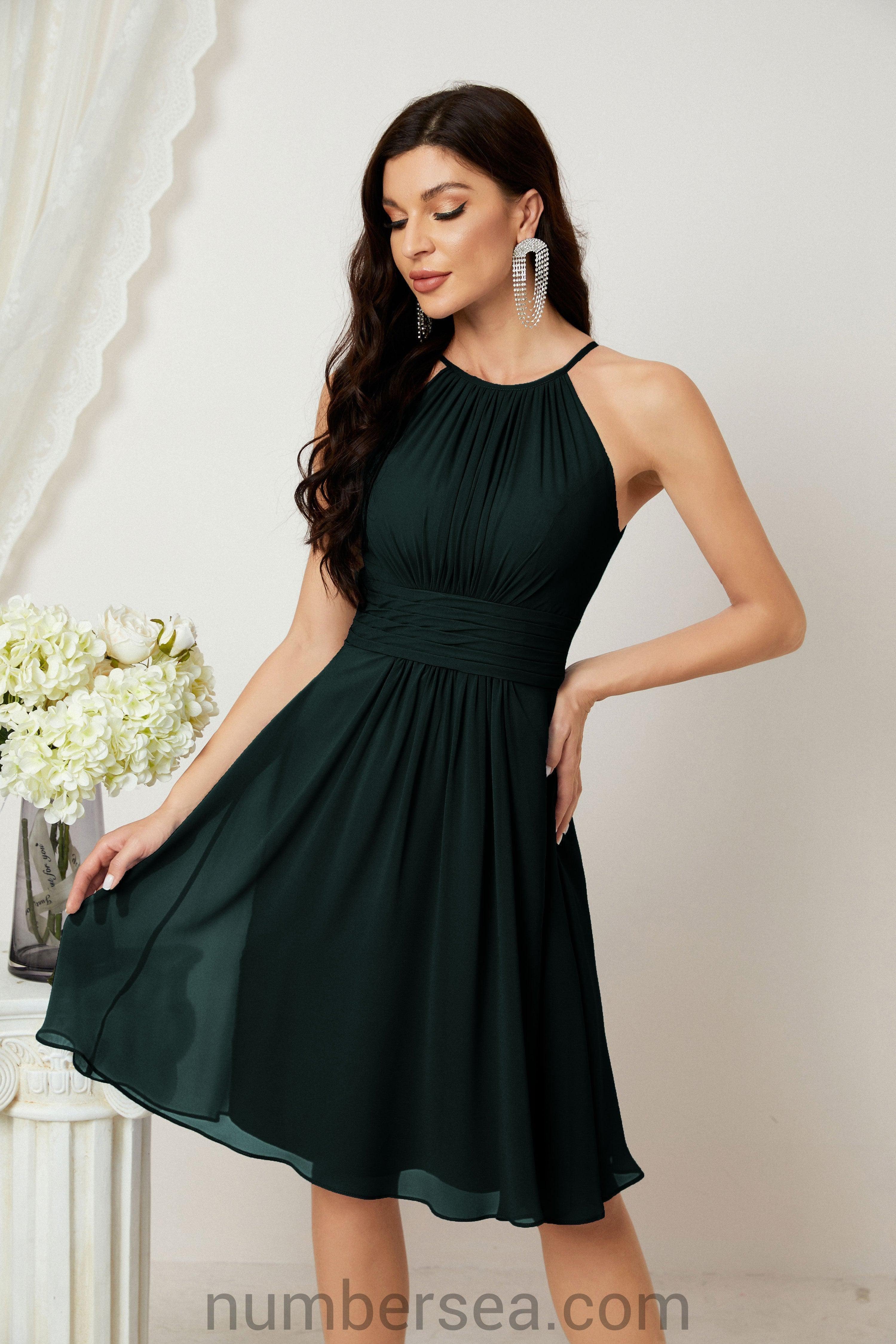 Halter Homecoming Dresses Formal Evening Party Cocktail Dress 28011 - Image 67
