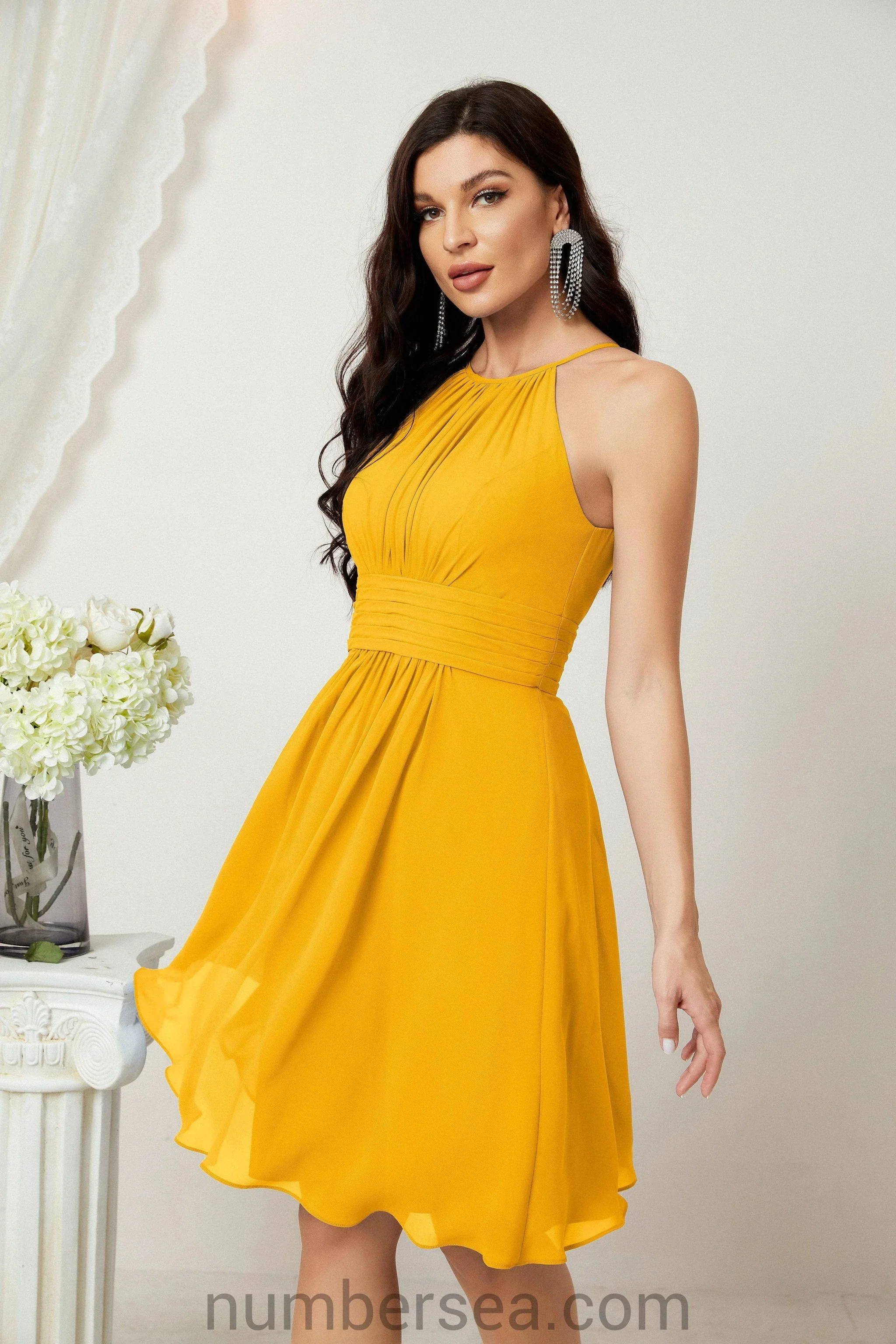Halter Homecoming Dresses Formal Evening Party Cocktail Dress 28011 - Image 8