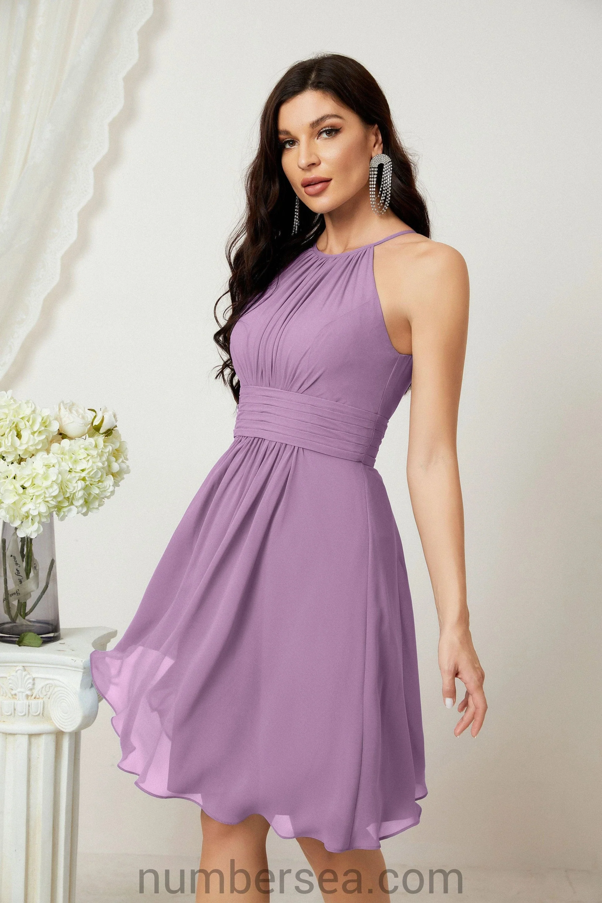 Halter Homecoming Dresses Formal Evening Party Cocktail Dress 28011 - Image 84