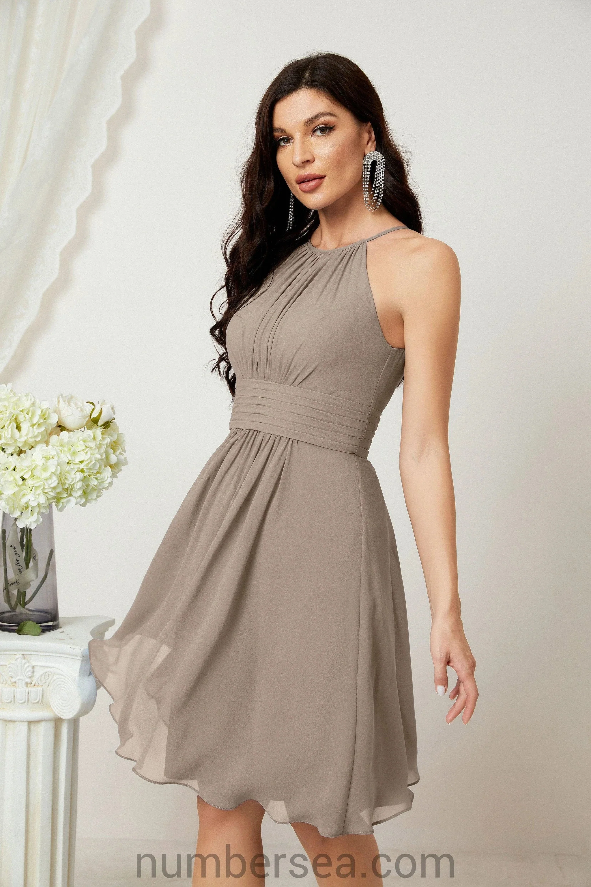 Halter Homecoming Dresses Formal Evening Party Cocktail Dress 28011 - Image 96