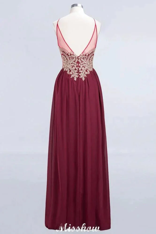 Halter Spaghetti Gold Appliques Swing Dress Sleeveless Tulle Chiffon Evening Maxi Dress - Image 5