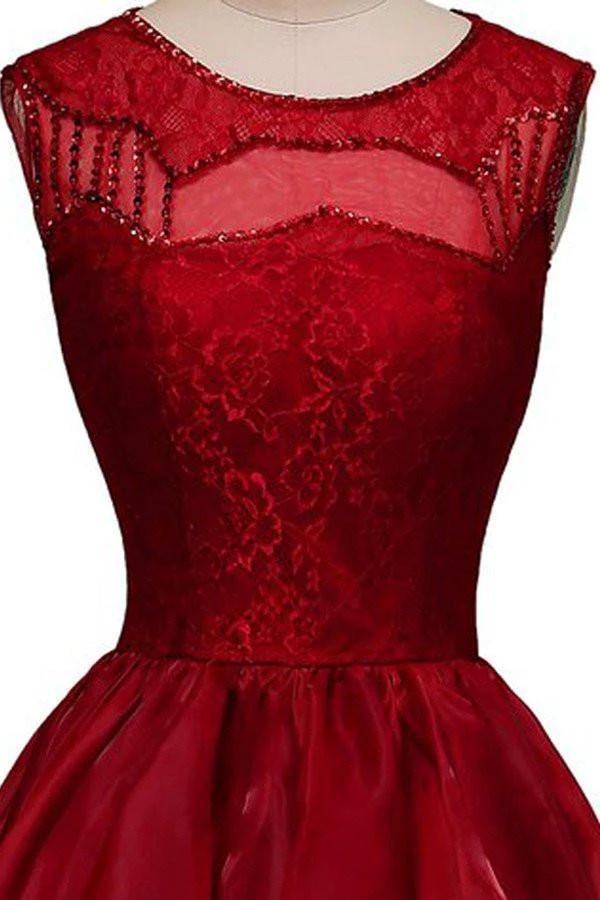 High-low Organza Beading Prom Dresses Evening Gowns Party Dresses PG303 - Image 3