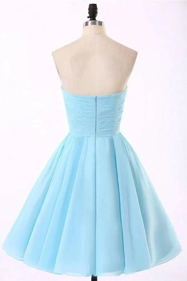 High Quality Chiffon Light Blue Homecoming Dresses PG022 - Image 2