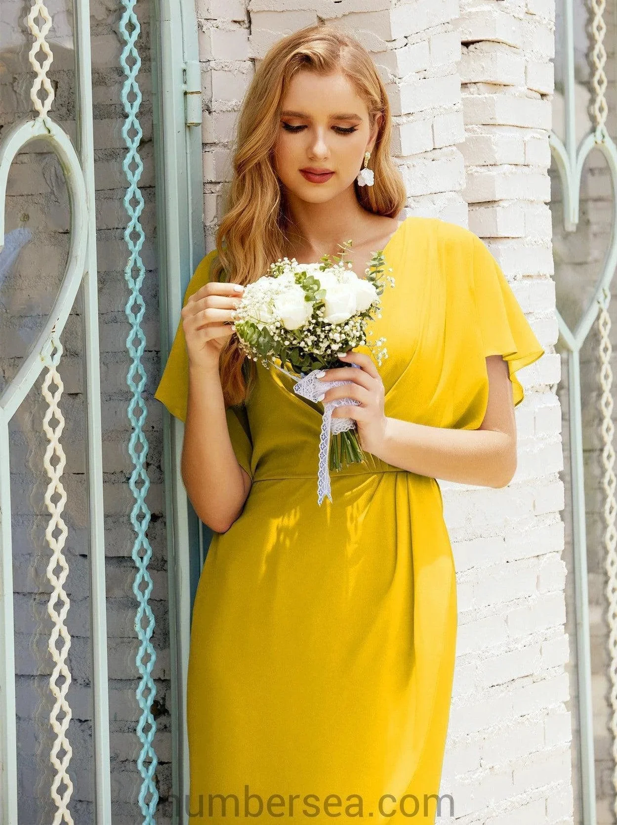 Homecoming Dresses Knee Length Sleeveless Prom Gowns 28021 - Image 132