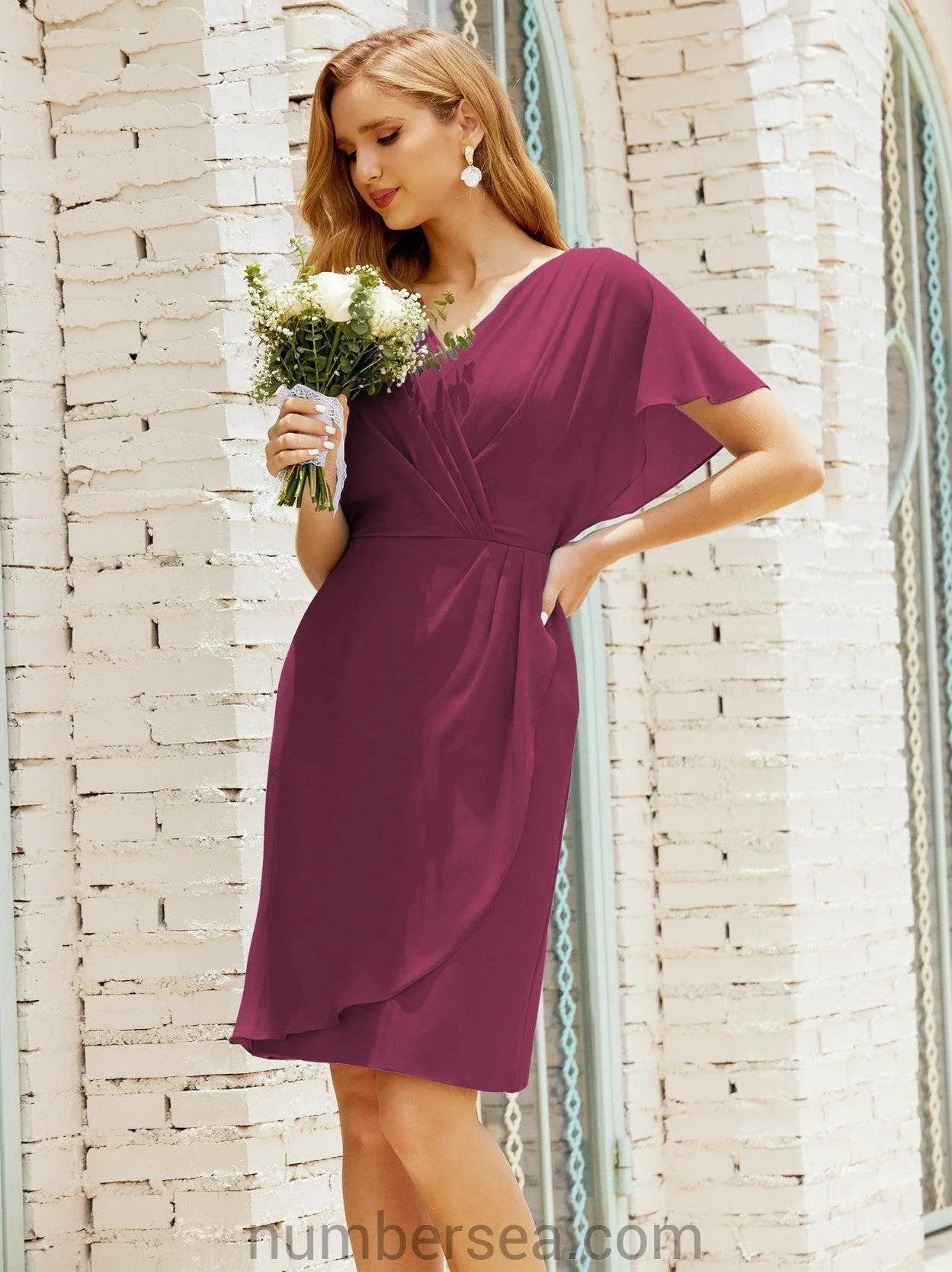 Homecoming Dresses Knee Length Sleeveless Prom Gowns 28021 - Image 133