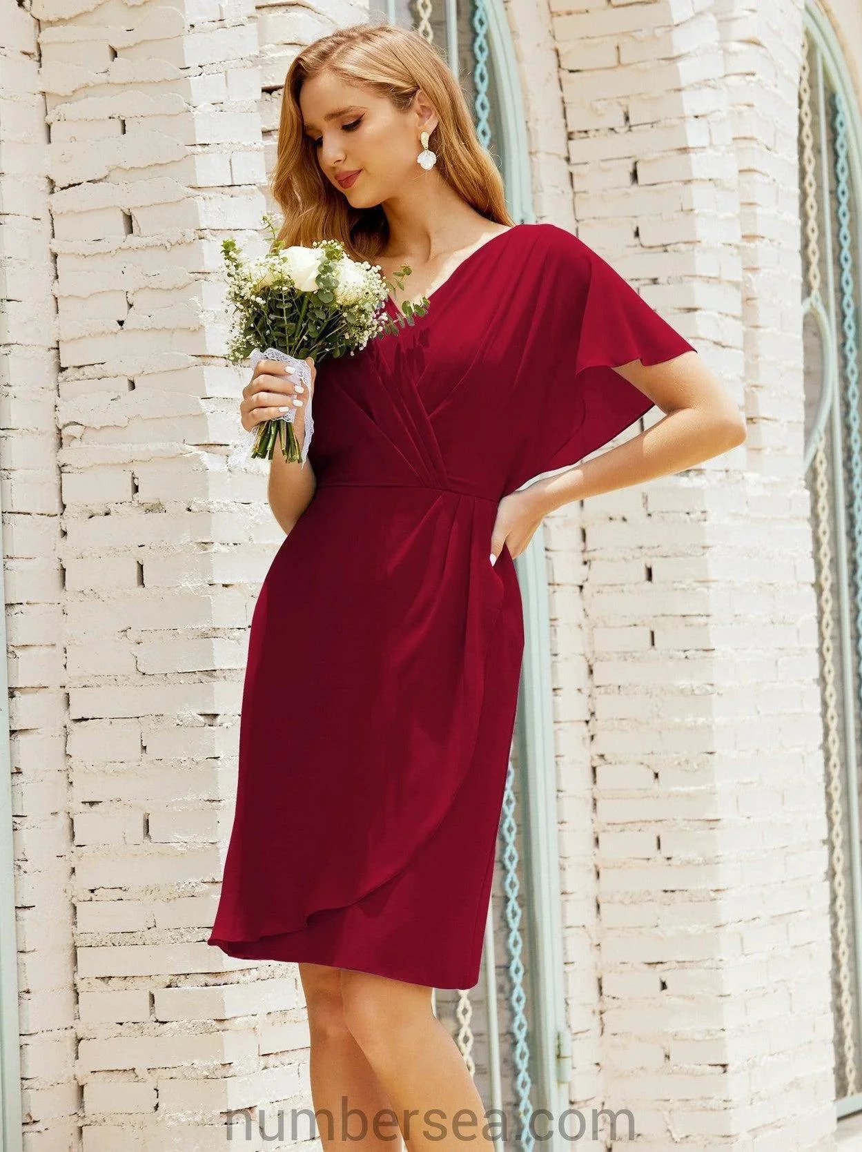 Homecoming Dresses Knee Length Sleeveless Prom Gowns 28021 - Image 161