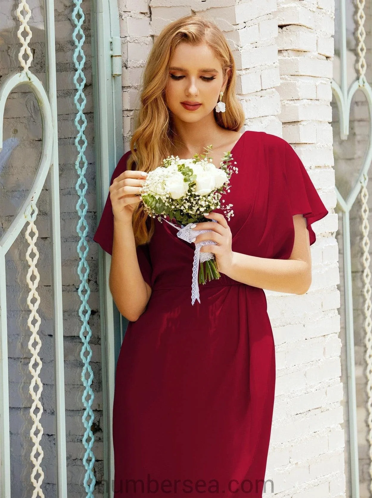 Homecoming Dresses Knee Length Sleeveless Prom Gowns 28021 - Image 164
