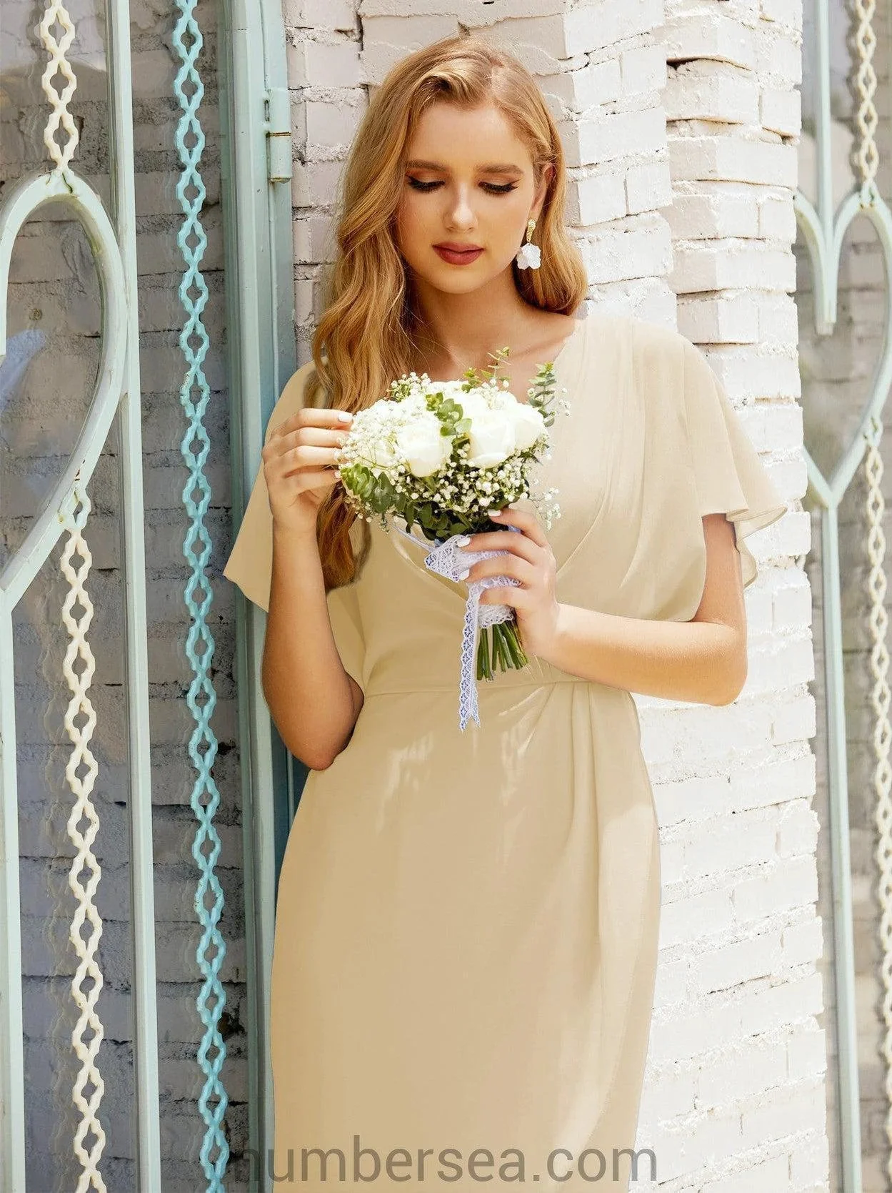 Homecoming Dresses Knee Length Sleeveless Prom Gowns 28021 - Image 64