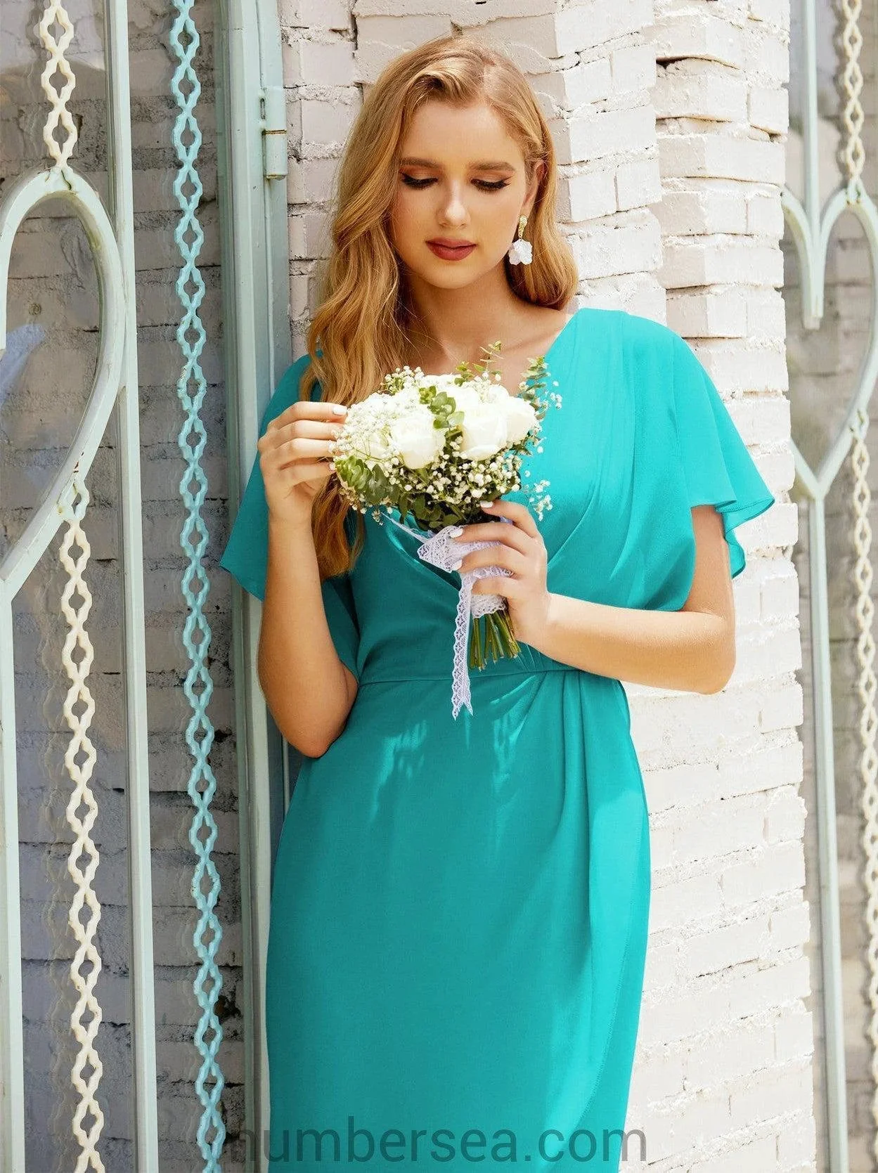 Homecoming Dresses Knee Length Sleeveless Prom Gowns 28021 - Image 92