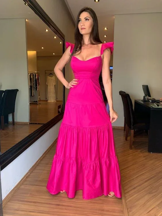 Hot Pink Fashion new prom dress party dress evening dress Y5089 - Image 2