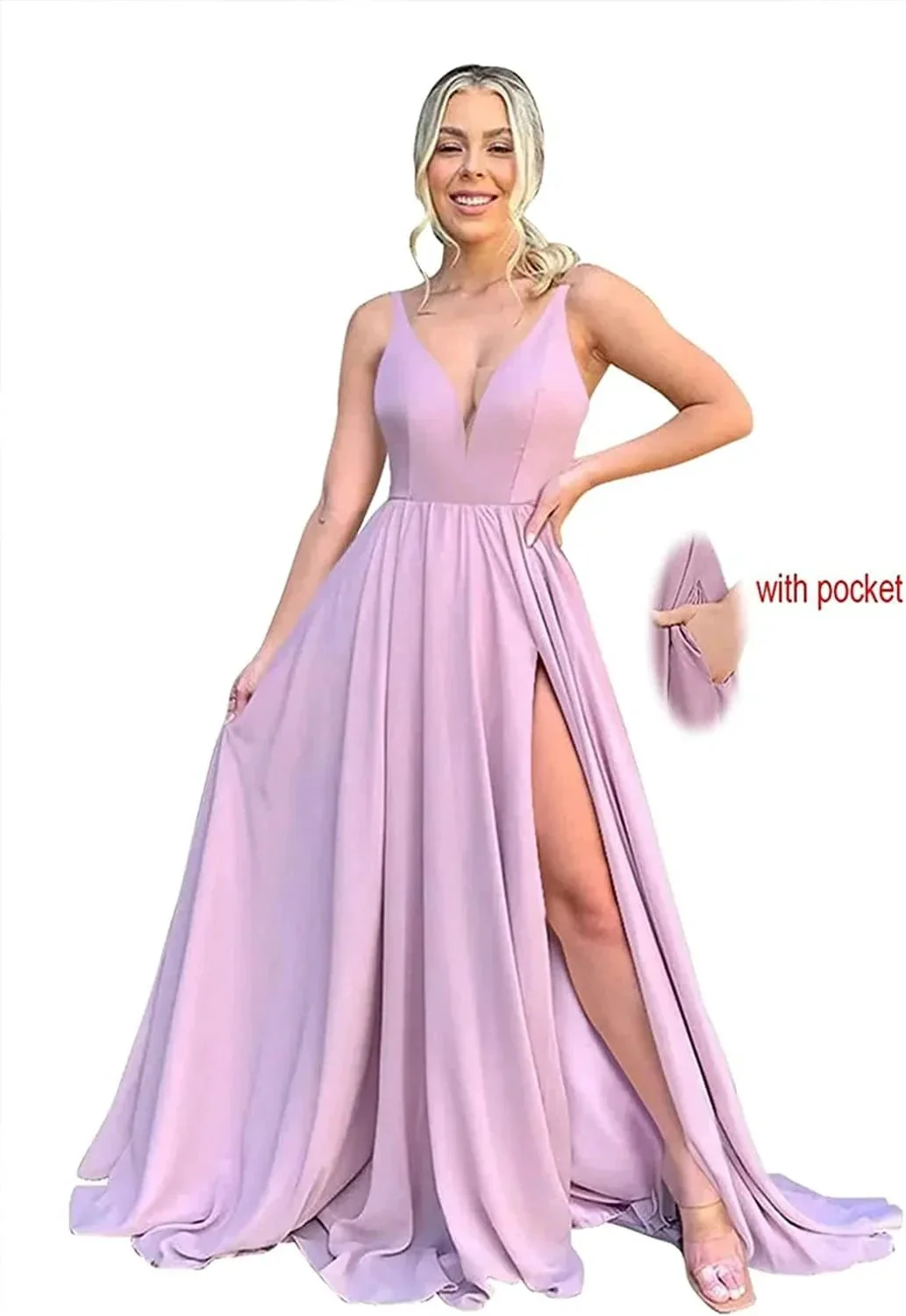 Chiffon Formal Evening Gown SYP5 - Image 3