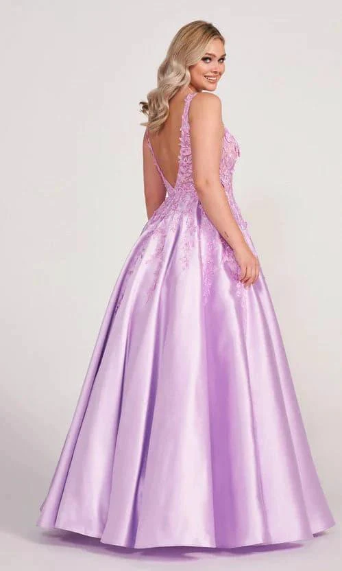 Lilac Prom Dress with 3-D Butterflies SYP58 - Image 2