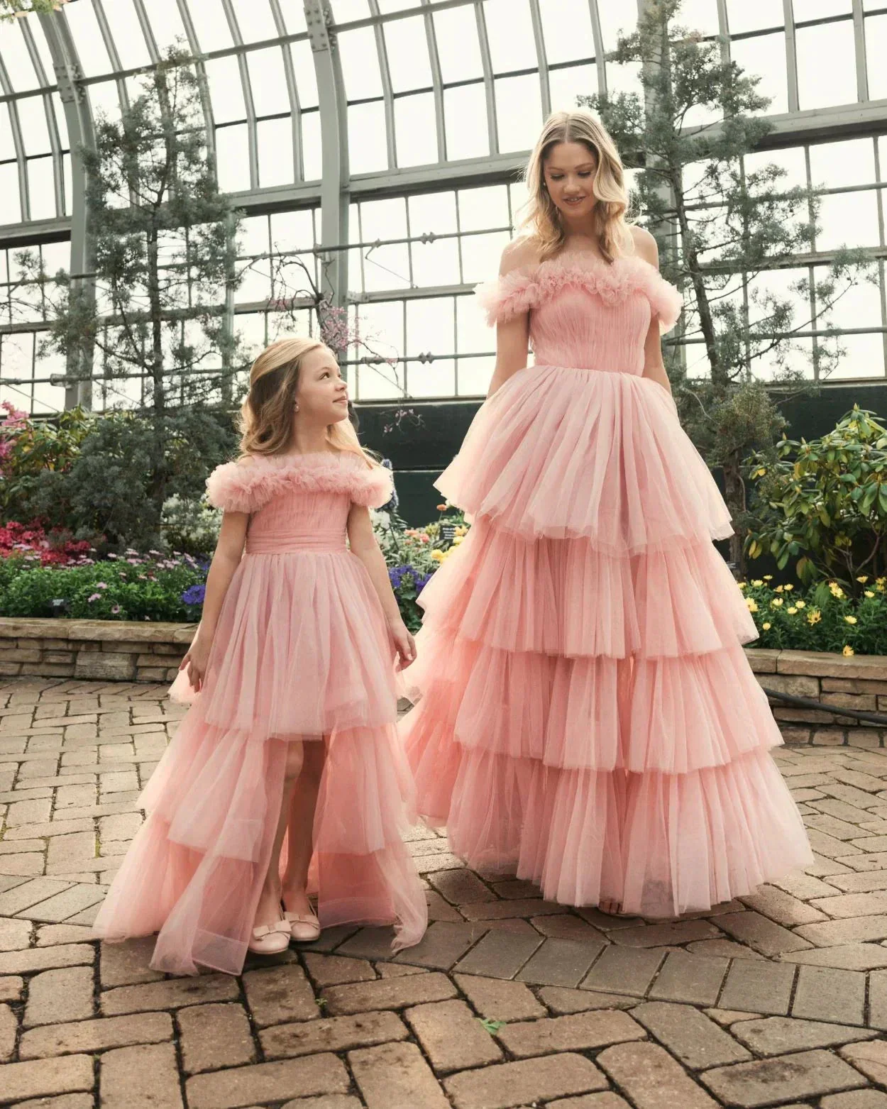 Off the Shoulder High Low Tulle Prom Gown SYP179 - Image 3