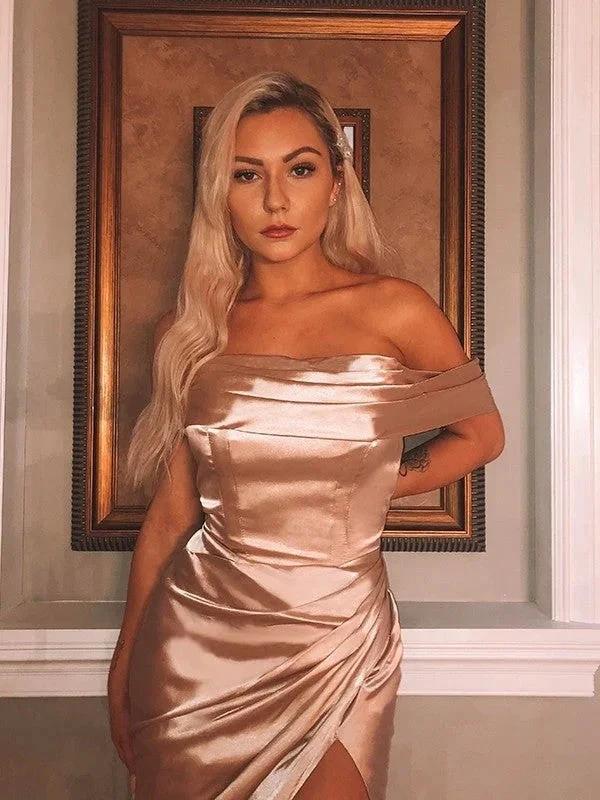 Off-the-Shoulder Ruched Prom Dresses SYP135 - Image 3