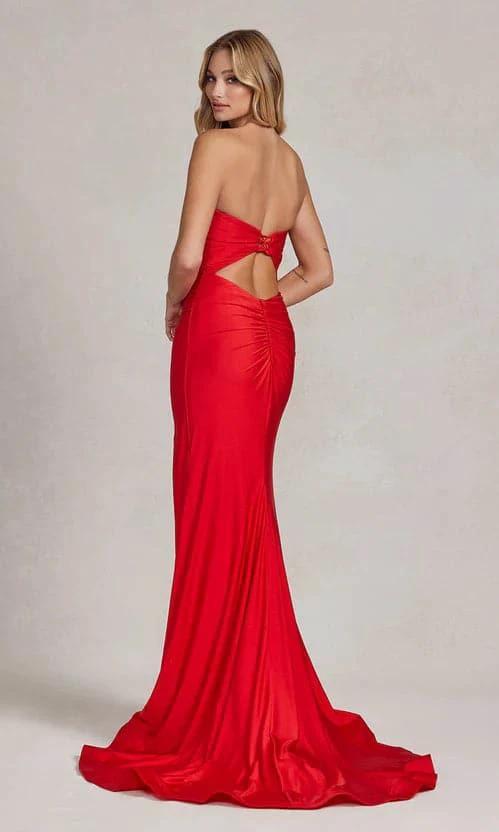 Red Prom Dress Sweetheart Strapless Formal Dress SYP49 - Image 2