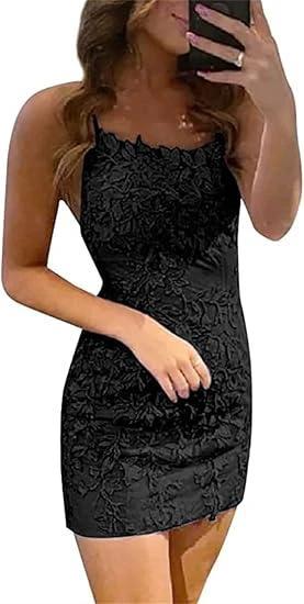 Short Column Blue Lace Spaghetti Straps Sleeveless Prom Dresses - Image 7