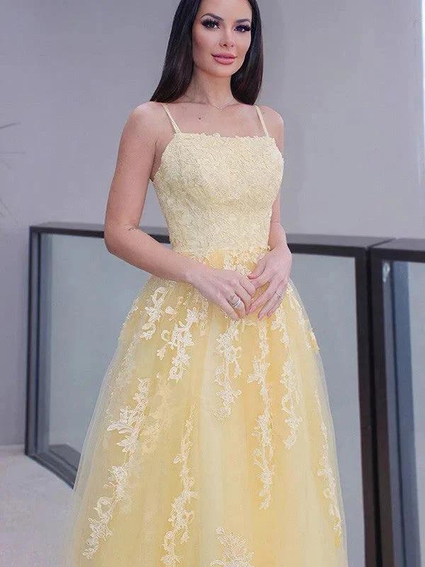 Spaghetti Straps Applique Prom Dresses SYP134 - Image 3