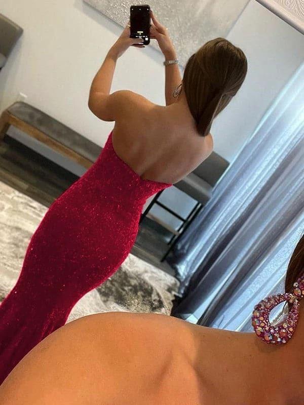 Sweetheart Hot Prom Dresses Brush Train Dresses SYP24 - Image 2