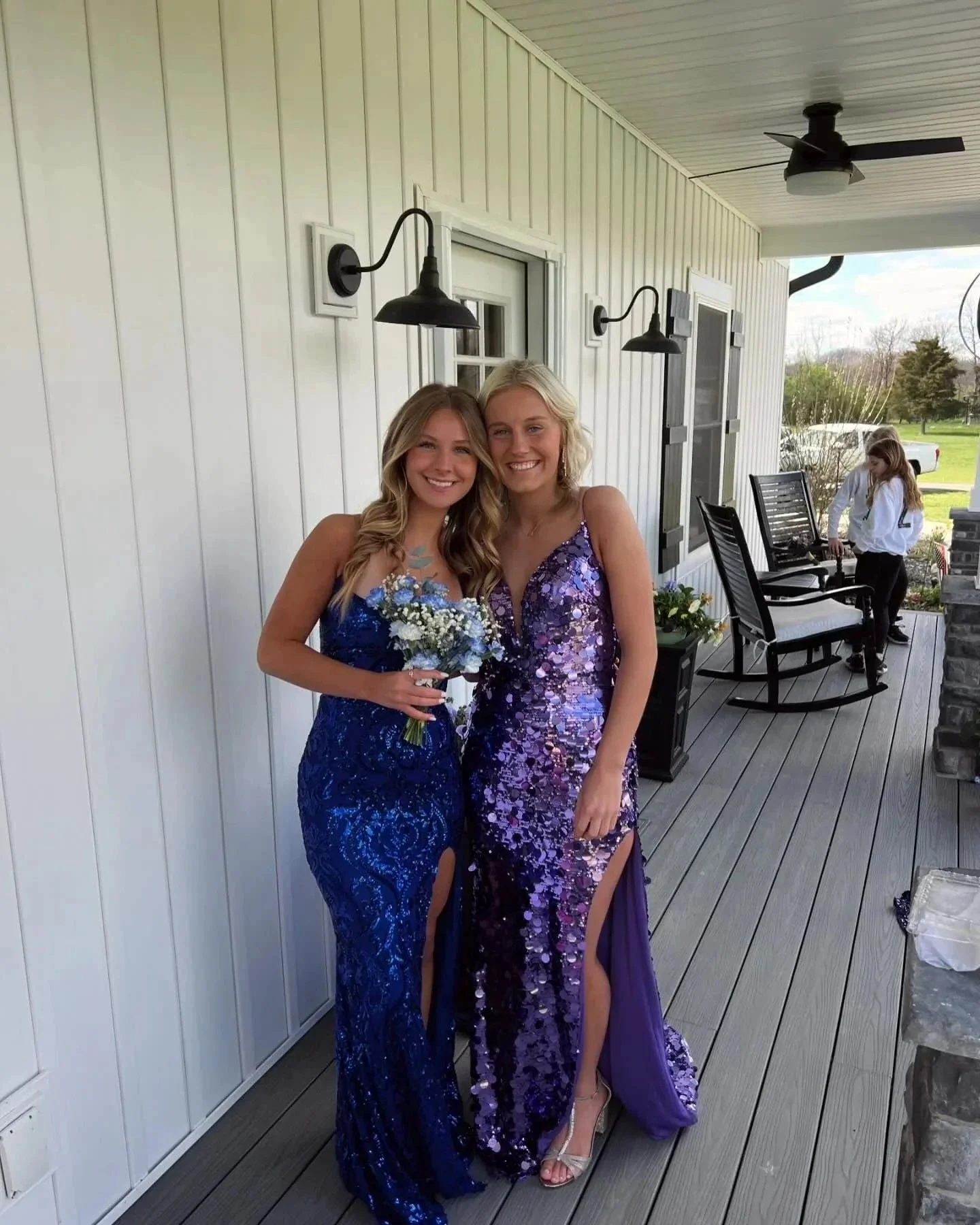 Unique Corset Prom Dress Long Sequin Gown VMP191 - Image 5