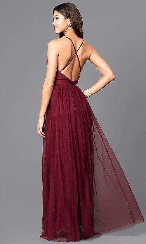 V Neck Sexy Backless Spaghetti Strap Slutty Prom Dresses SYP169 - Image 4