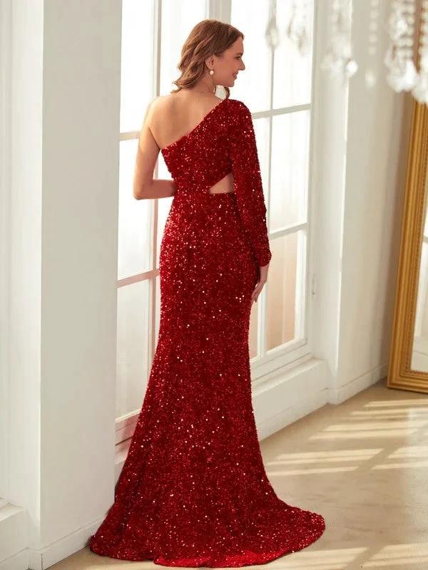 Side Cut Out Prom Dresses with Split SYP162 - Image 2
