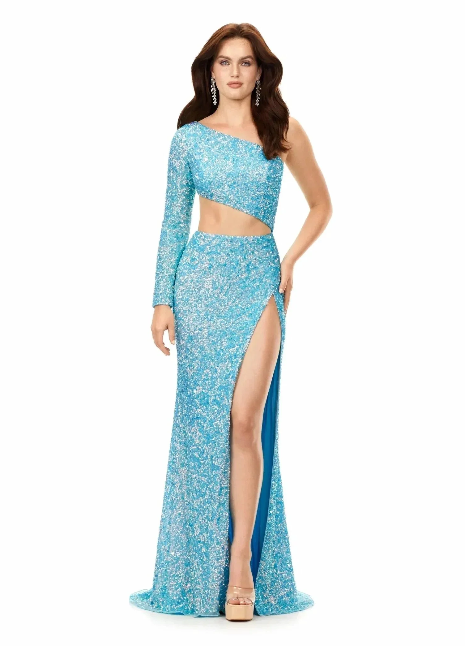 Side Cut Out Prom Dresses with Split SYP162 - Image 8