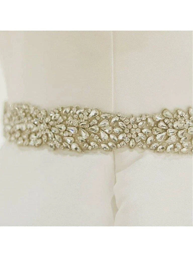 Ivory Ball Gown Wedding Dresses Spaghetti Strap Beaded Bridal Dress  WD339 - Image 4